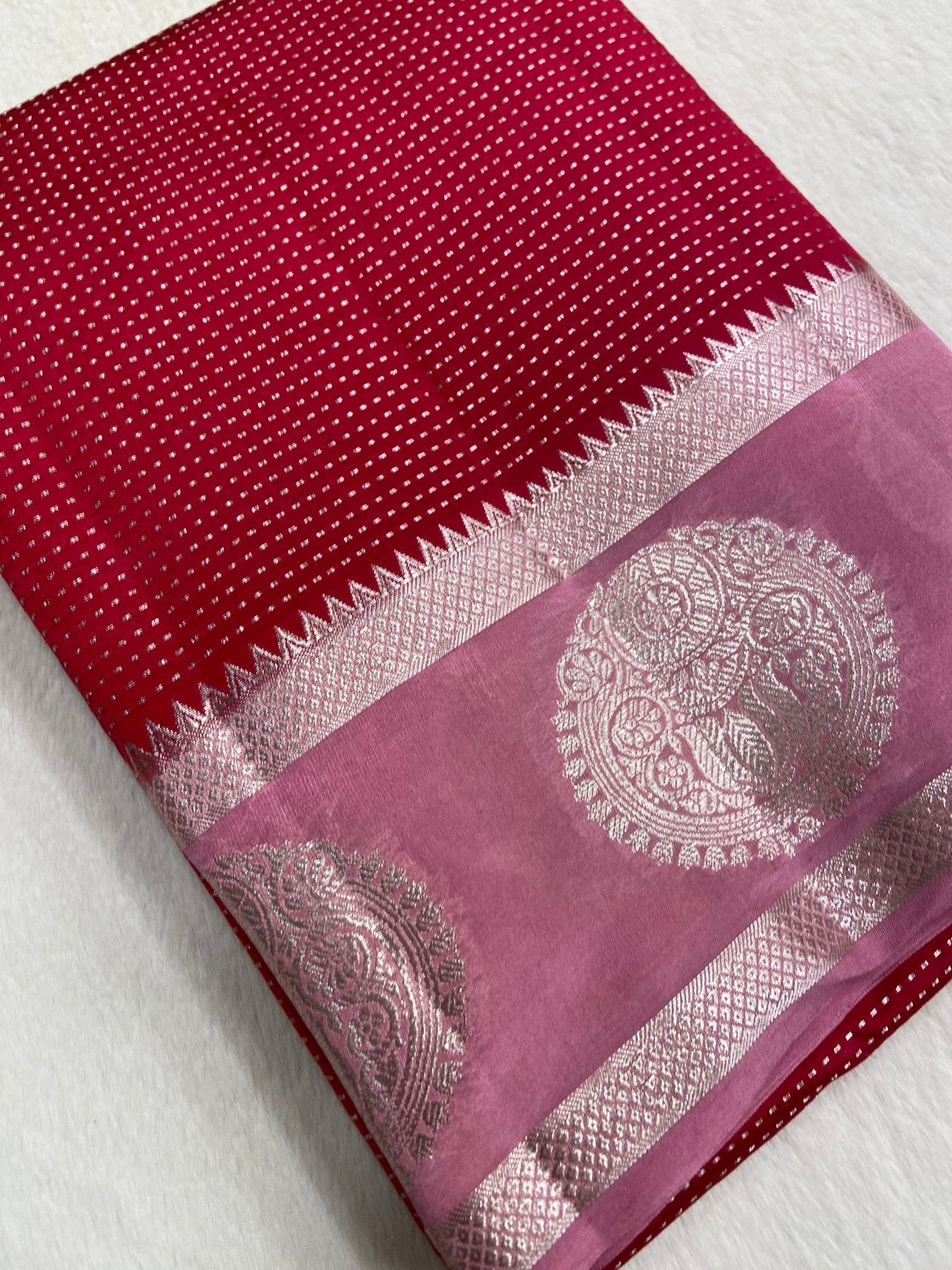 Premium Chiniya Silk Saree - Kanjeevaram Silk Mandir