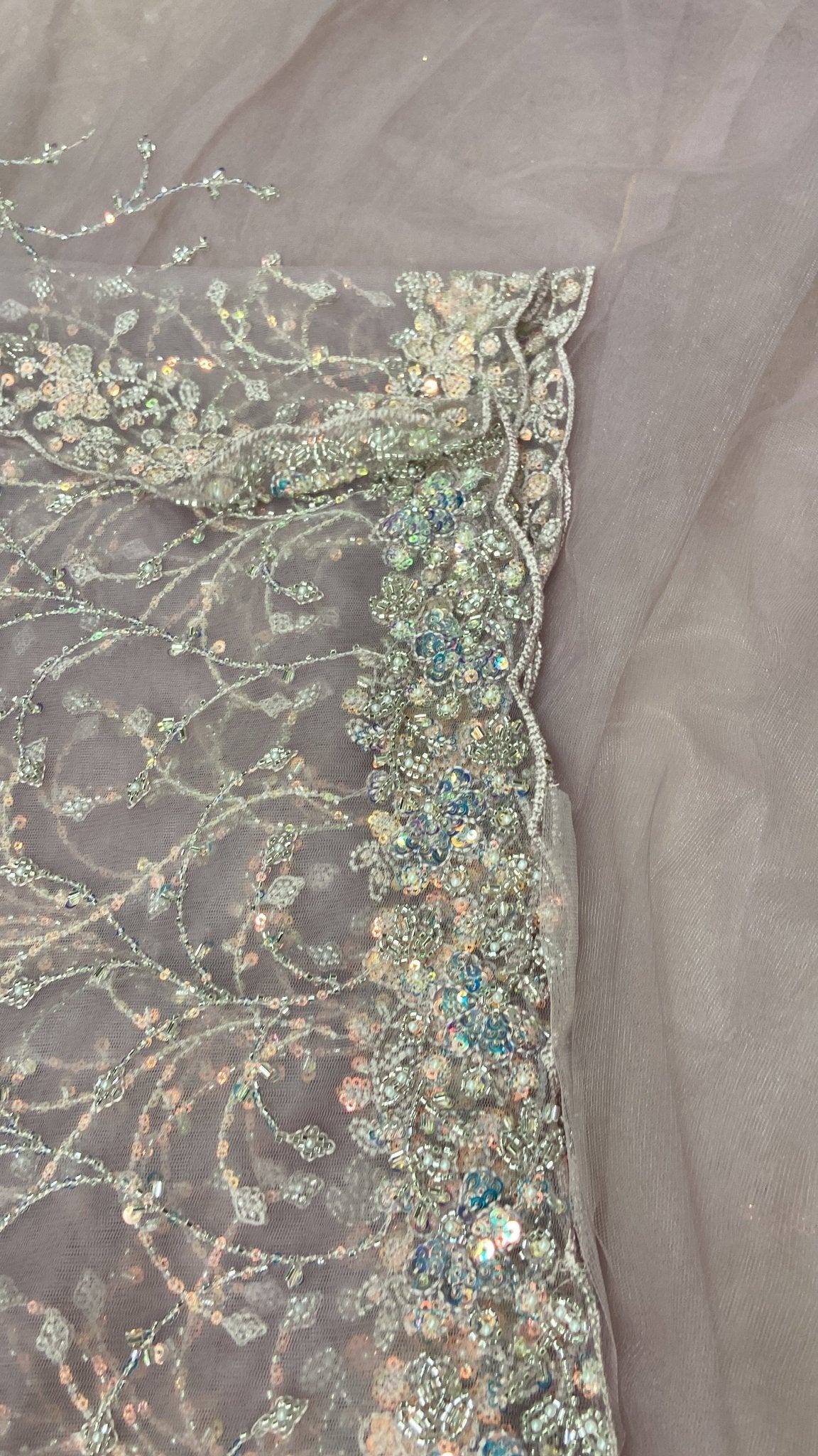 Premium Cocktail Netted Saree - Kanjeevaram Silk Mandir