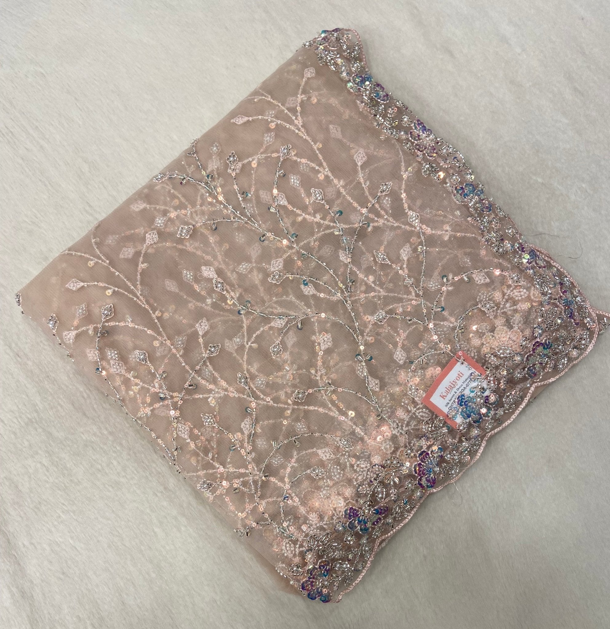 Premium Cocktail Netted Saree ✨ - Kanjeevaram Silk Mandir