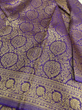 Premium Crepe Khaddi Georgette Saree - Kanjeevaram Silk Mandir