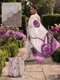 Premium Crepe Organza Saree - Kanjeevaram Silk Mandir