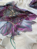 Premium Crepe Organza Saree - Kanjeevaram Silk Mandir