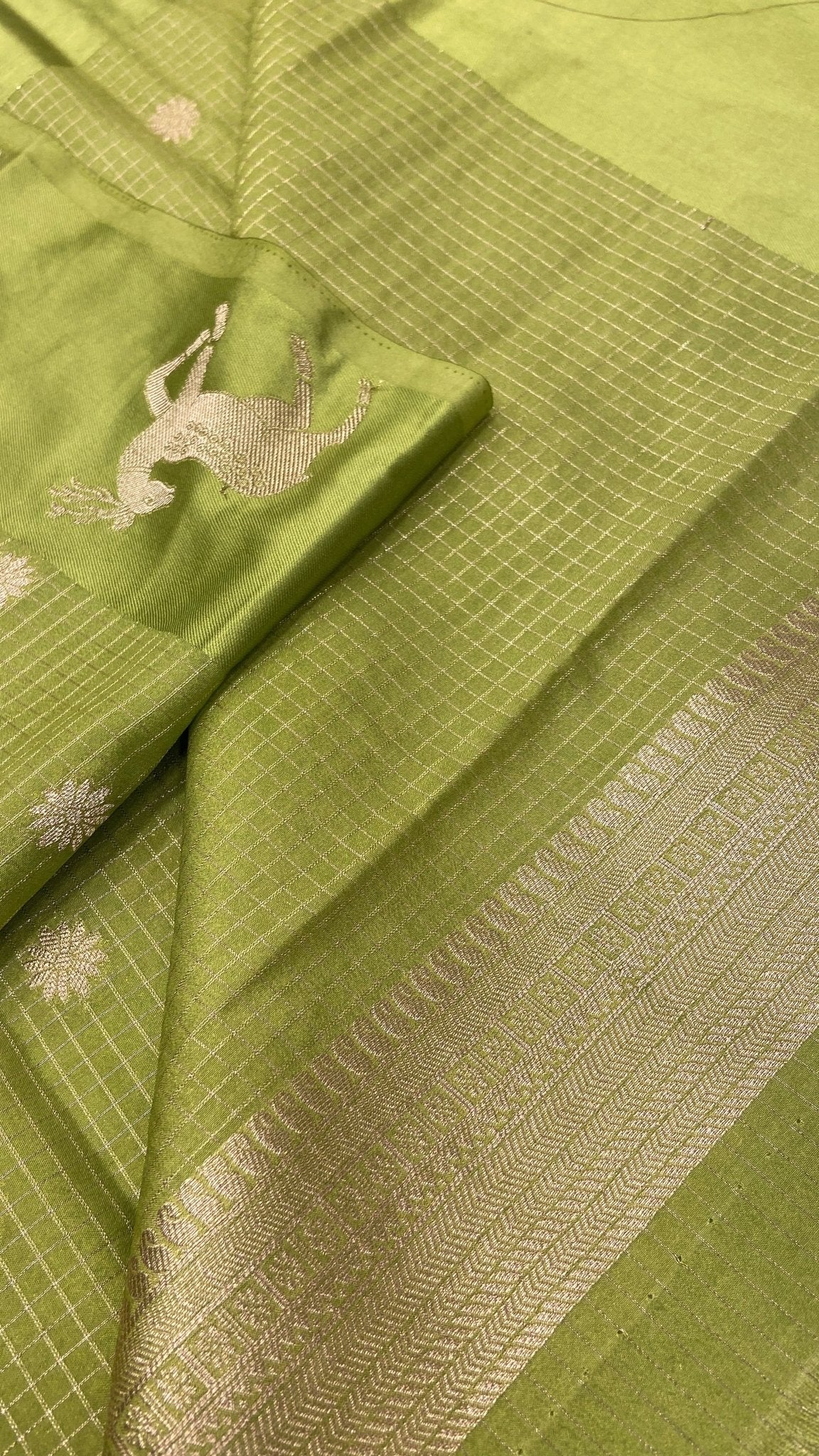 Premium Crepe Satin Silk Saree - Kanjeevaram Silk Mandir