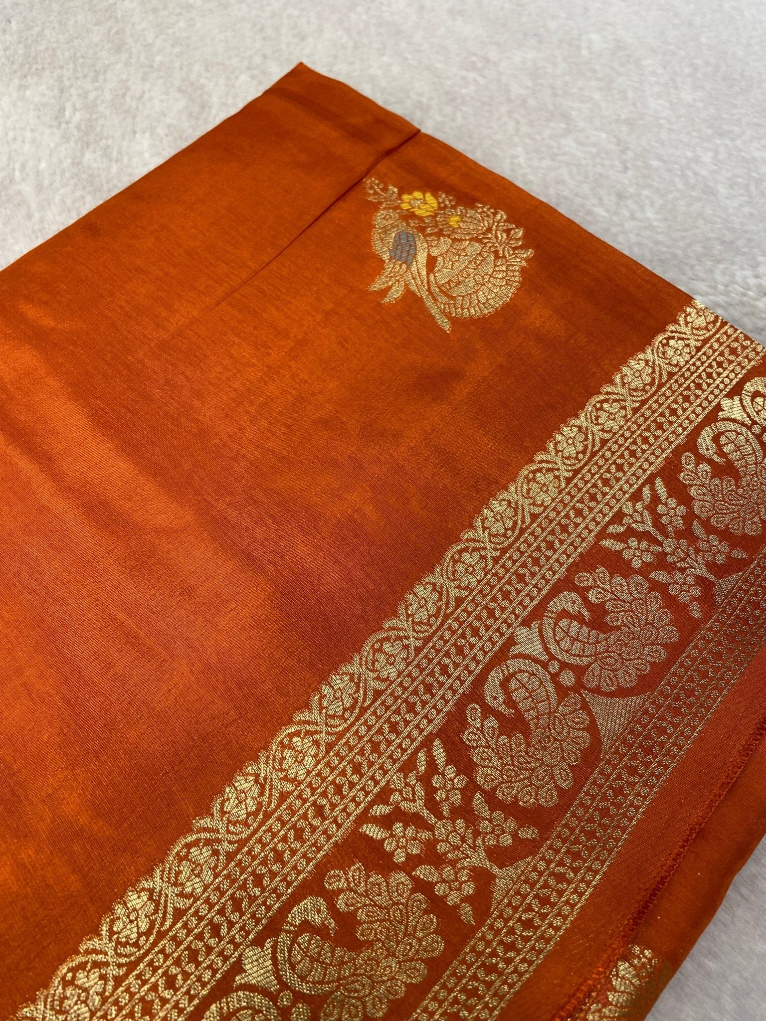 Premium Crepe Satin Silk Saree - Kanjeevaram Silk Mandir
