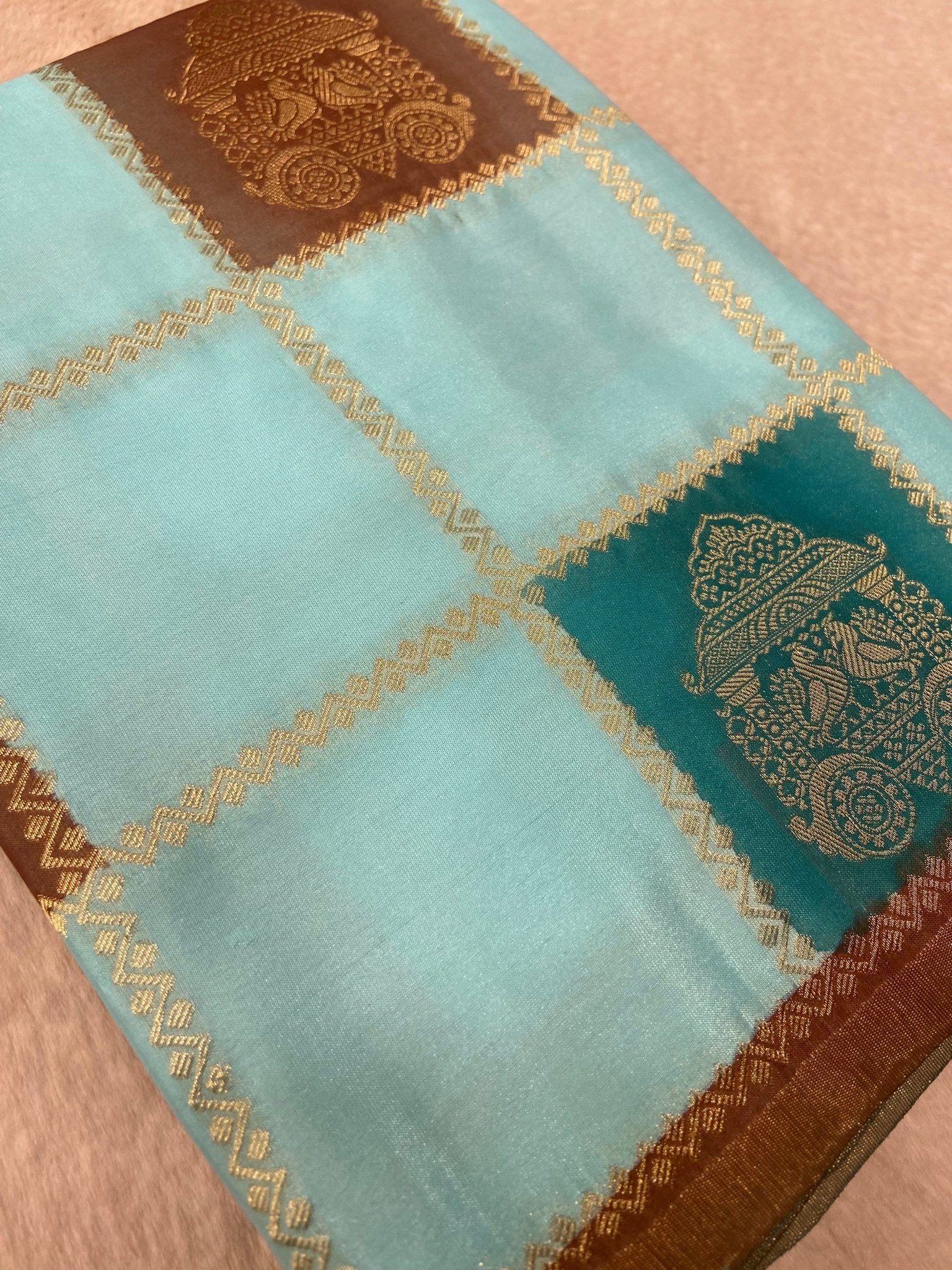 Premium Crepe Satin Silk Saree - Kanjeevaram Silk Mandir