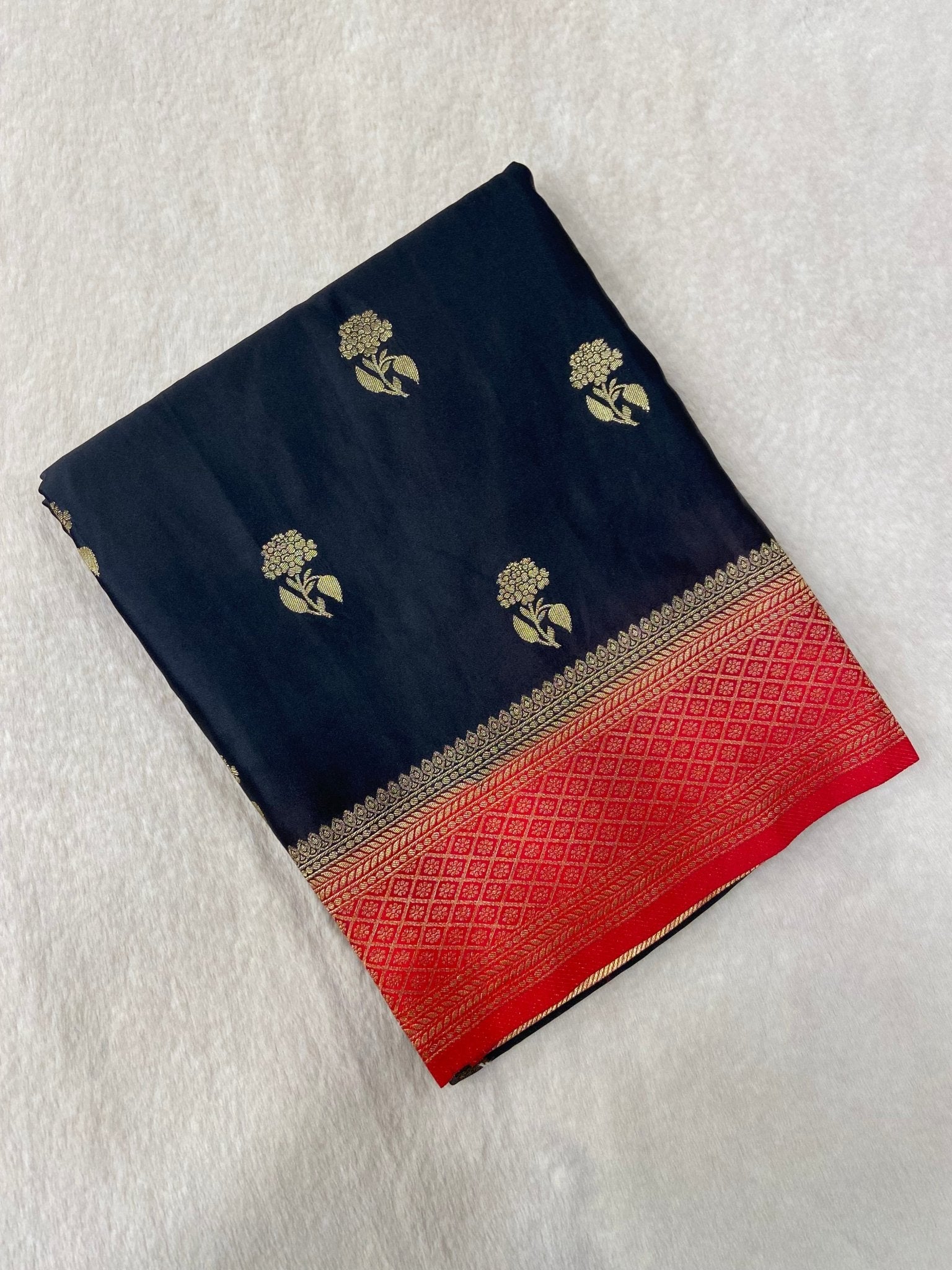 Premium crepe satin silk saree🌻 - Kanjeevaram Silk Mandir