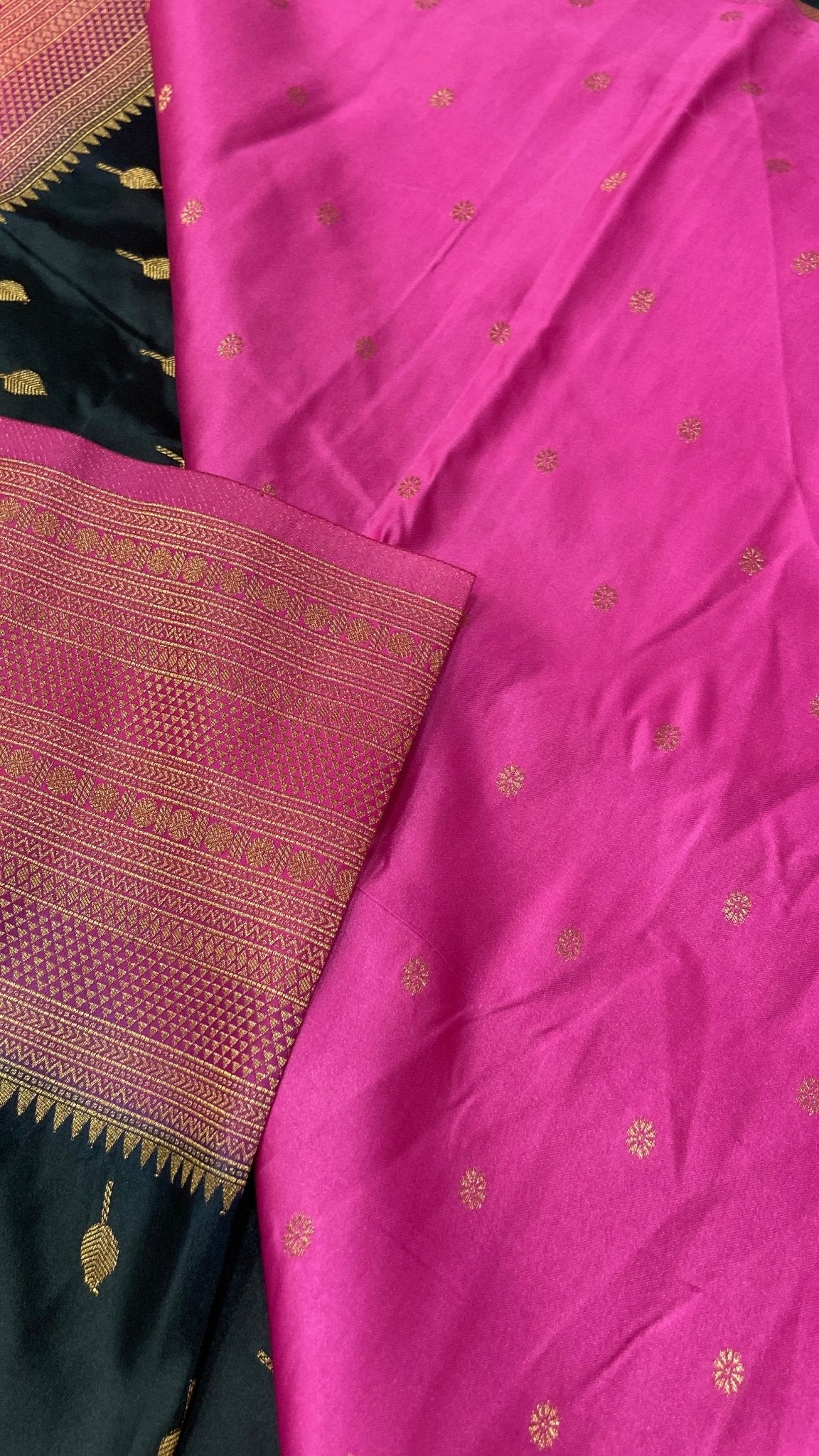 Premium crepe satin silk saree - Kanjeevaram Silk Mandir