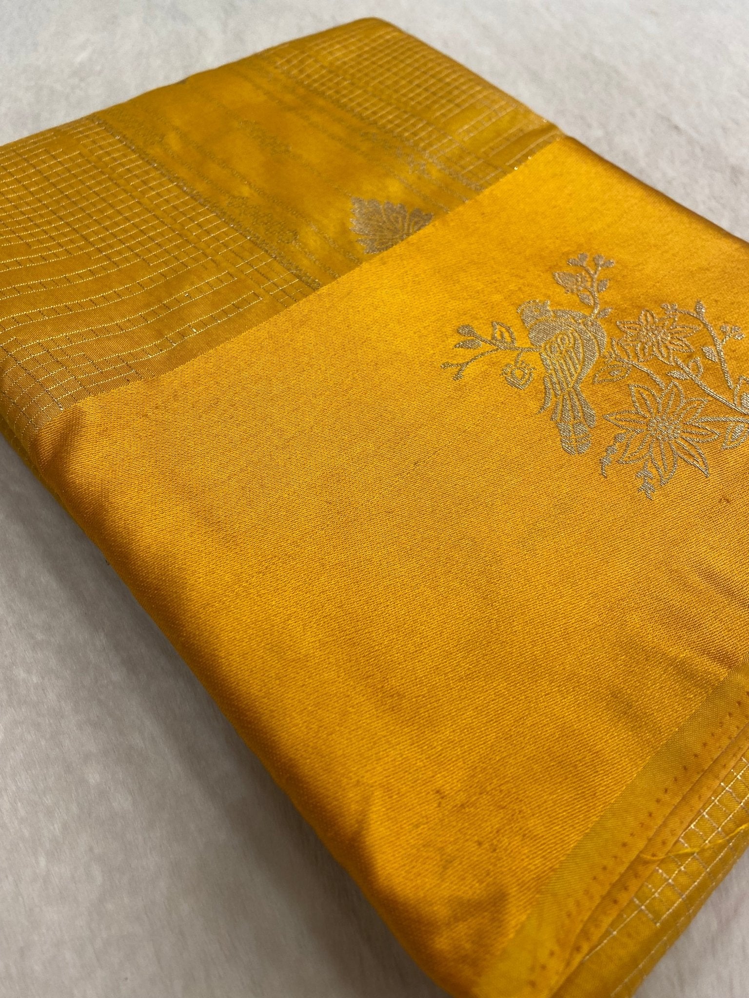 Premium crepe satin silk saree - Kanjeevaram Silk Mandir