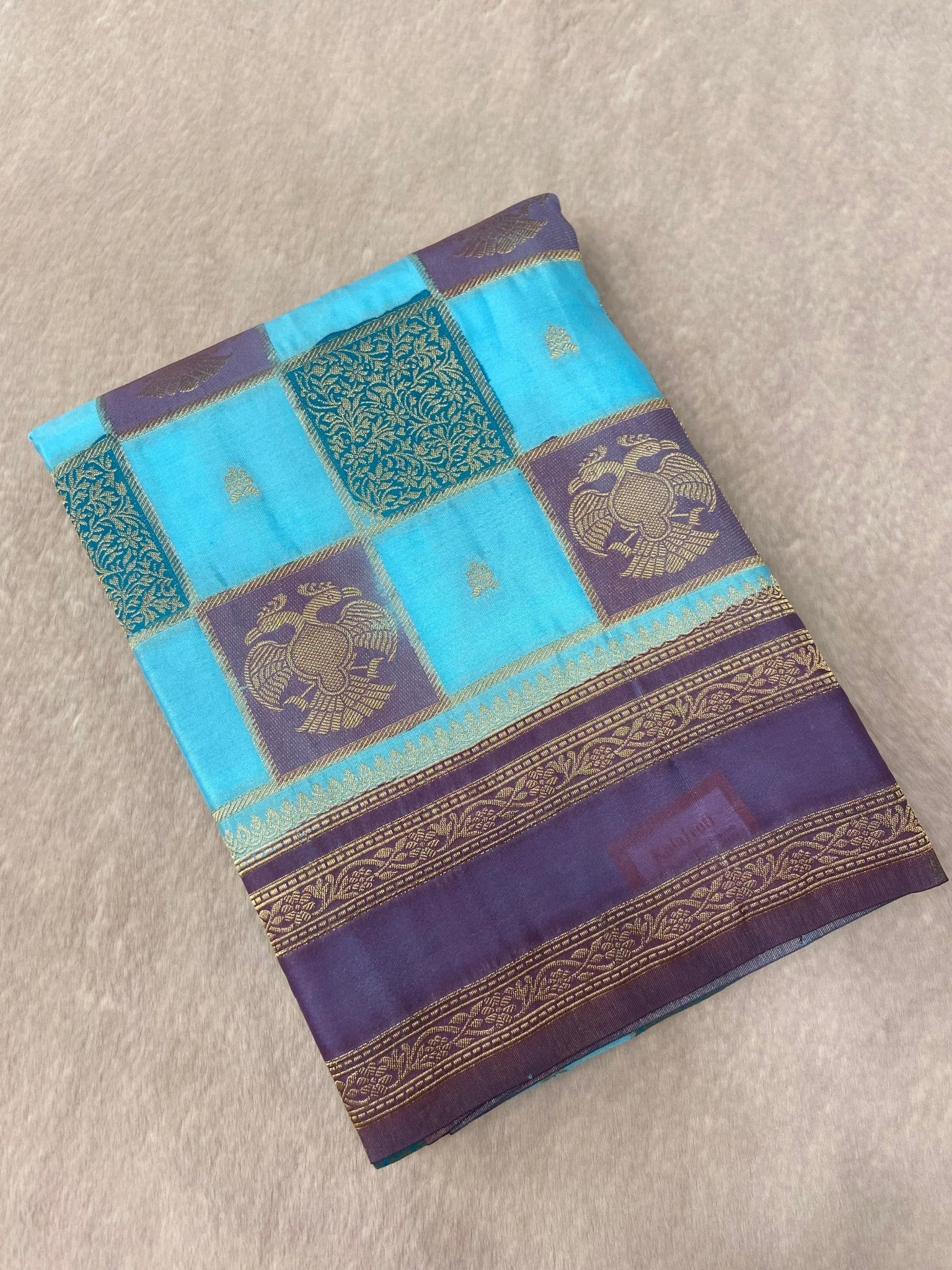 Premium crepe satin silk saree - Kanjeevaram Silk Mandir