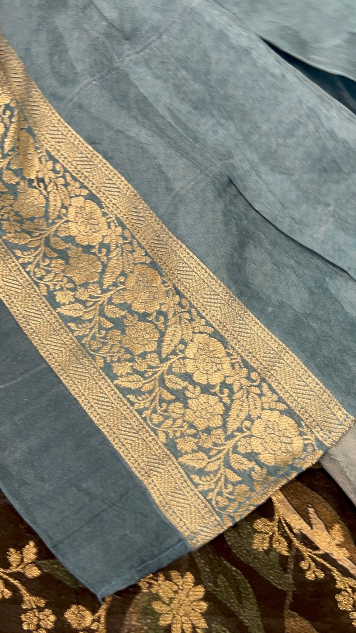 Premium Crepe Satin Silk Saree - Kanjeevaram Silk Mandir