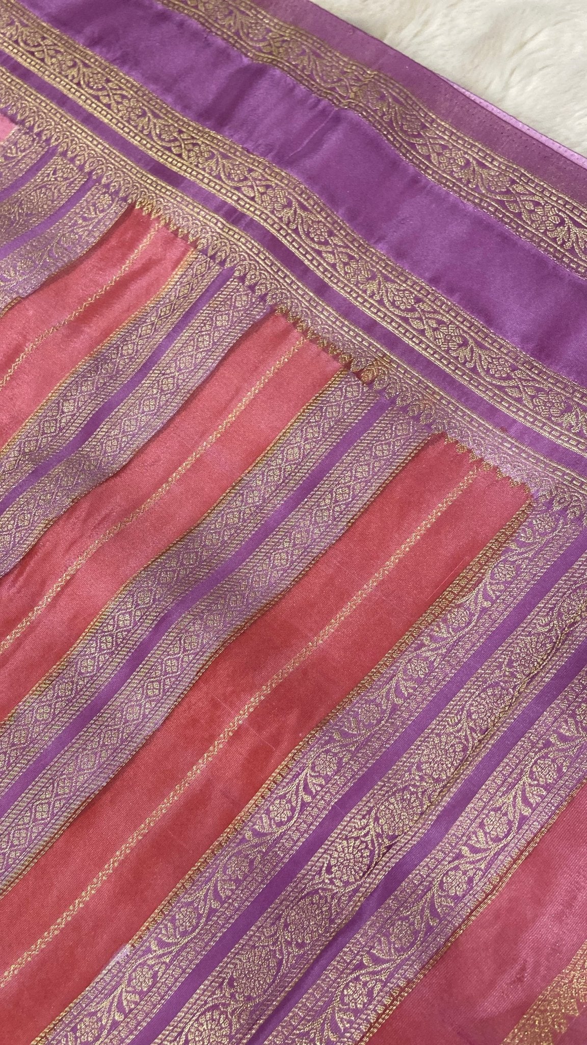 Premium crepe satin silk saree - Kanjeevaram Silk Mandir