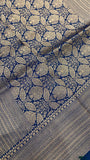 Premium Crepe Satin Silk Saree💙 - Kanjeevaram Silk Mandir