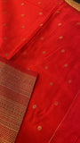Premium crepe satin silk saree - Kanjeevaram Silk Mandir