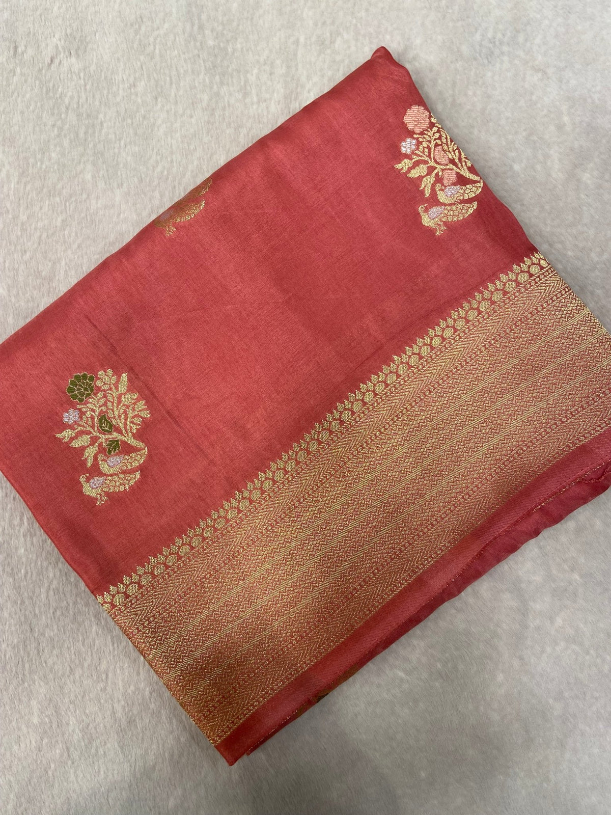 Premium Crepe Satin Silk Saree - Kanjeevaram Silk Mandir