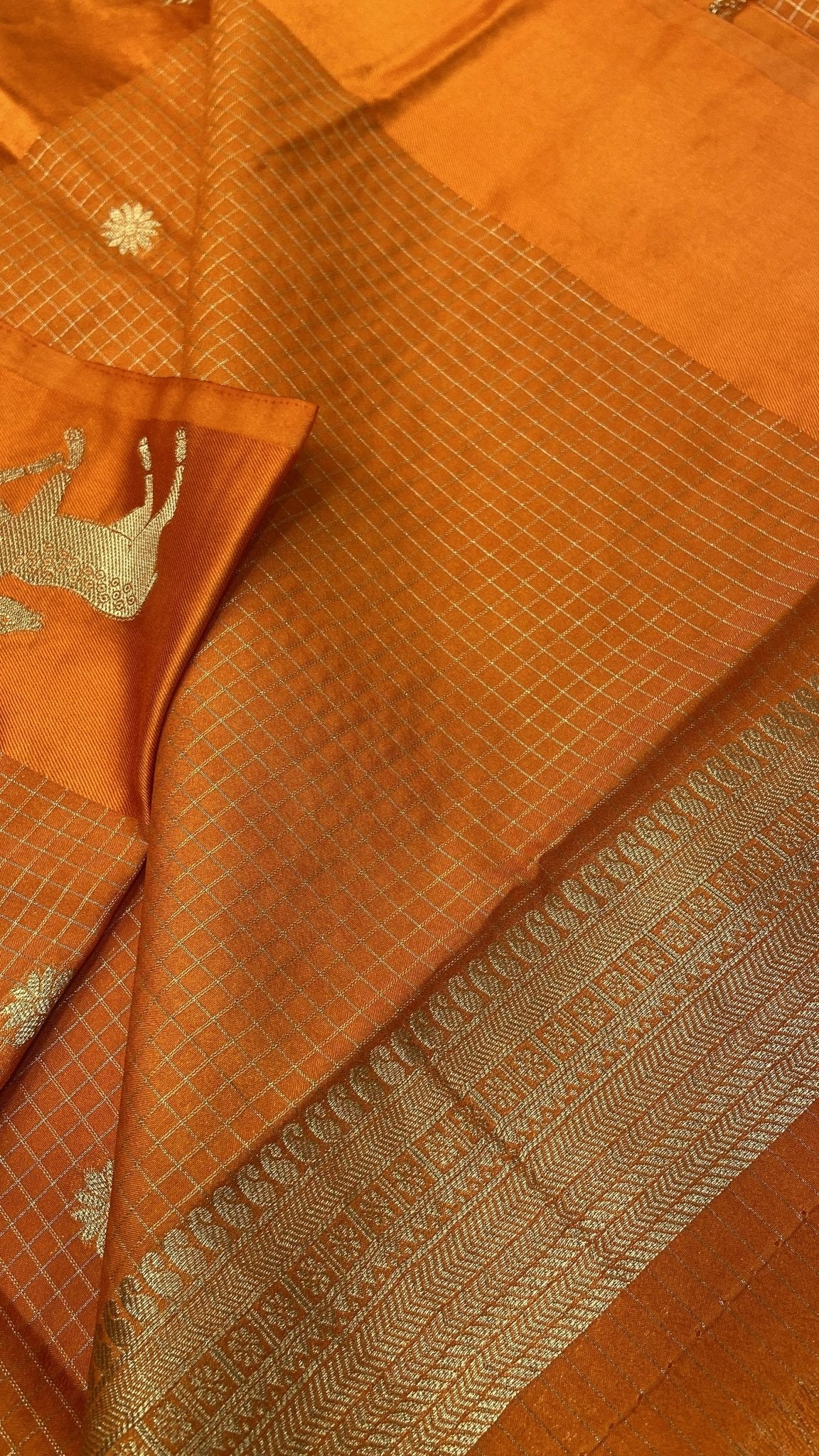 Premium Crepe Satin Silk Saree - Kanjeevaram Silk Mandir