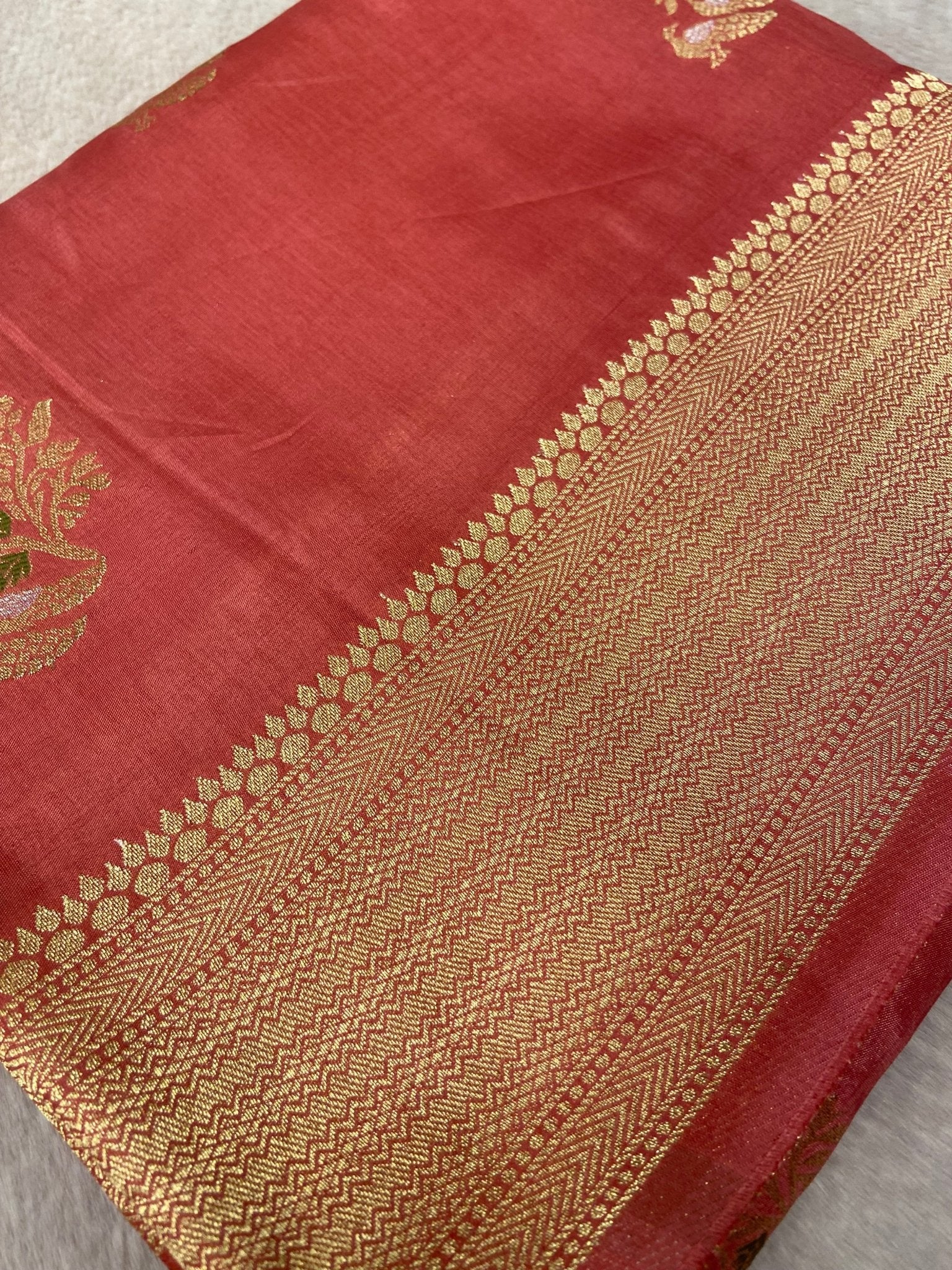 Premium Crepe Satin Silk Saree - Kanjeevaram Silk Mandir