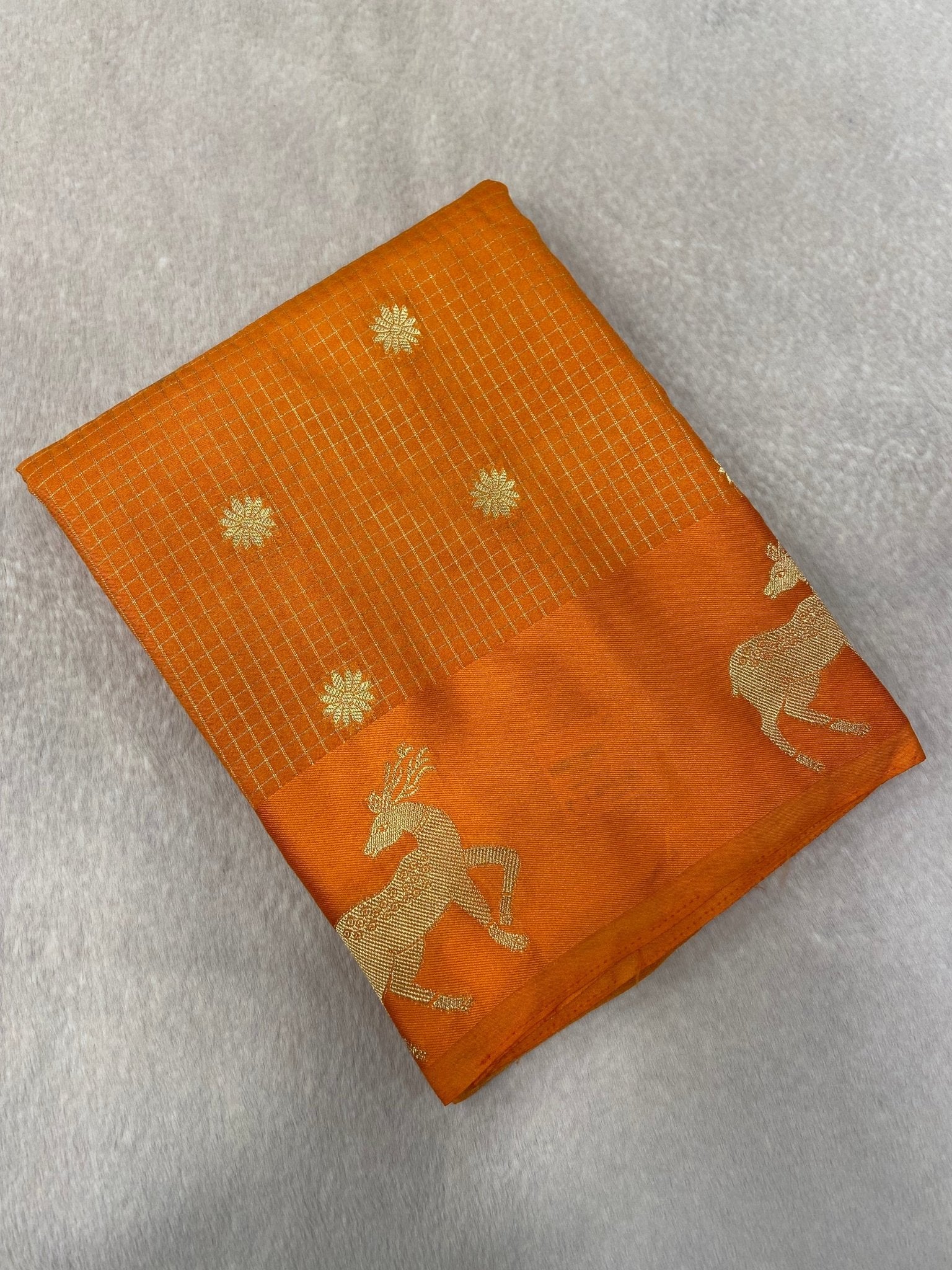 Premium Crepe Satin Silk Saree - Kanjeevaram Silk Mandir