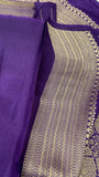 Premium Crepe Satin Silk Saree💜 - Kanjeevaram Silk Mandir