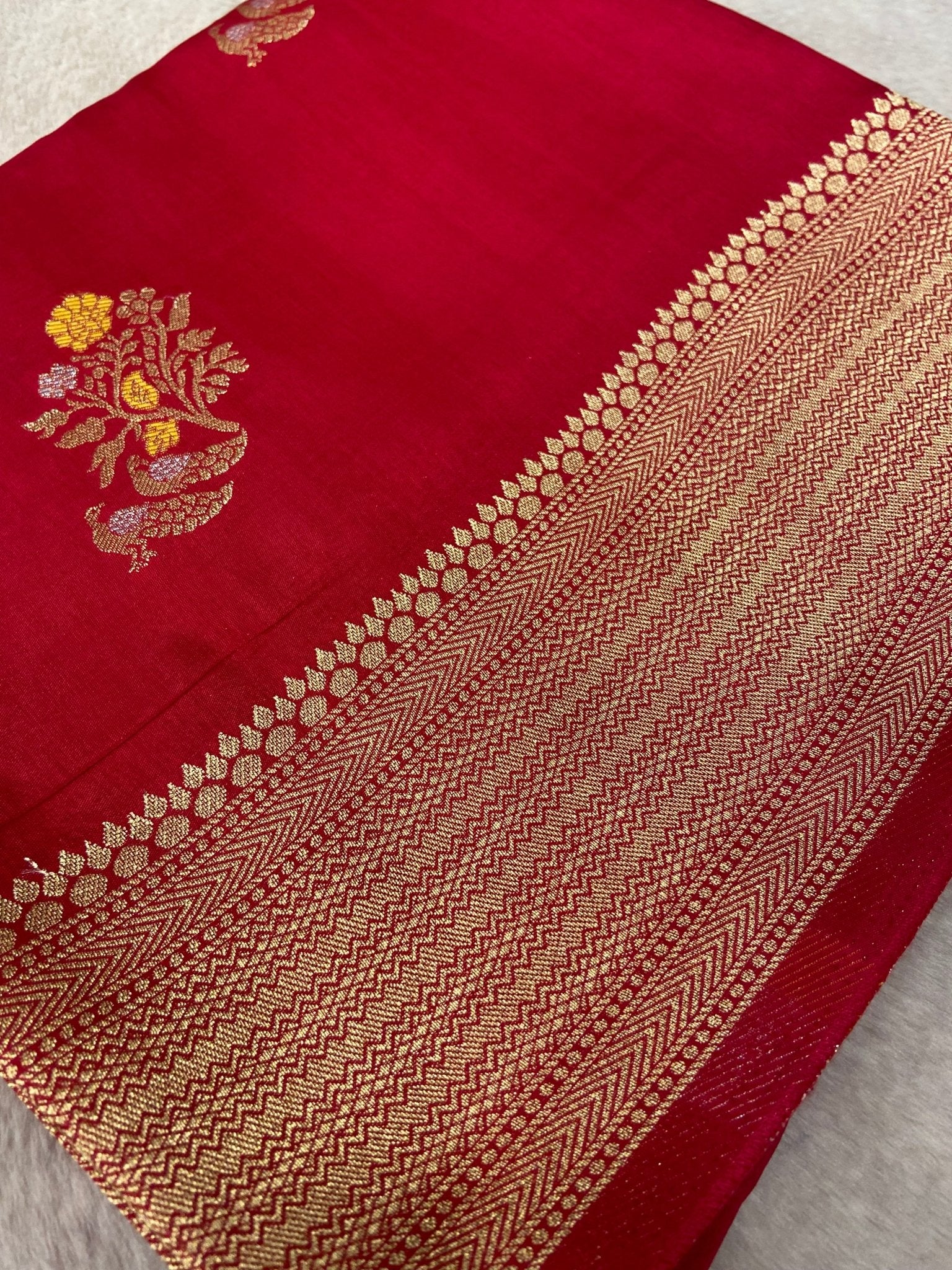 Premium Crepe Satin Silk Saree💗 - Kanjeevaram Silk Mandir