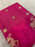 Premium Crepe Satin Silk Saree - Kanjeevaram Silk Mandir