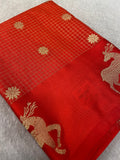 Premium Crepe Satin Silk Saree - Kanjeevaram Silk Mandir