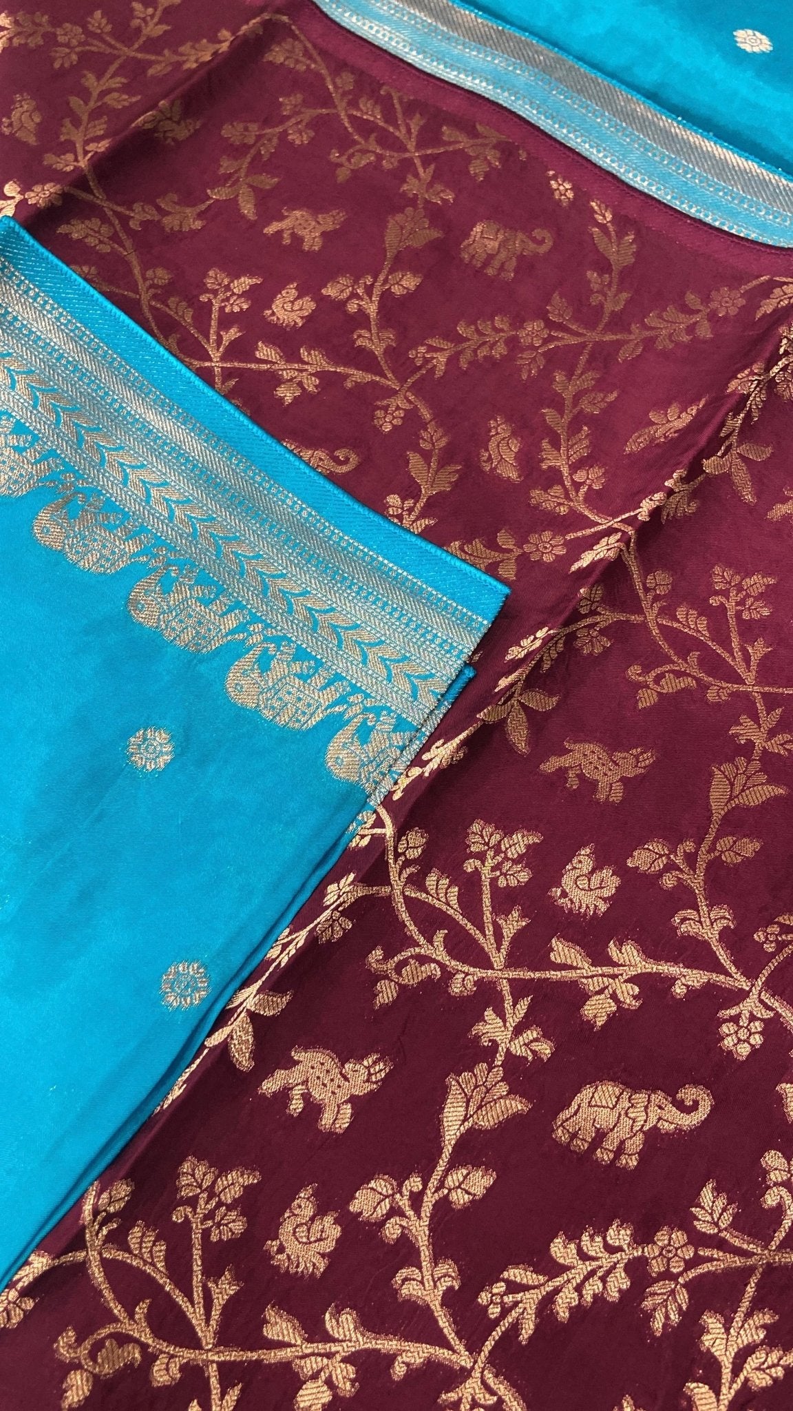 Premium Crepe Satin Silk Saree - Kanjeevaram Silk Mandir