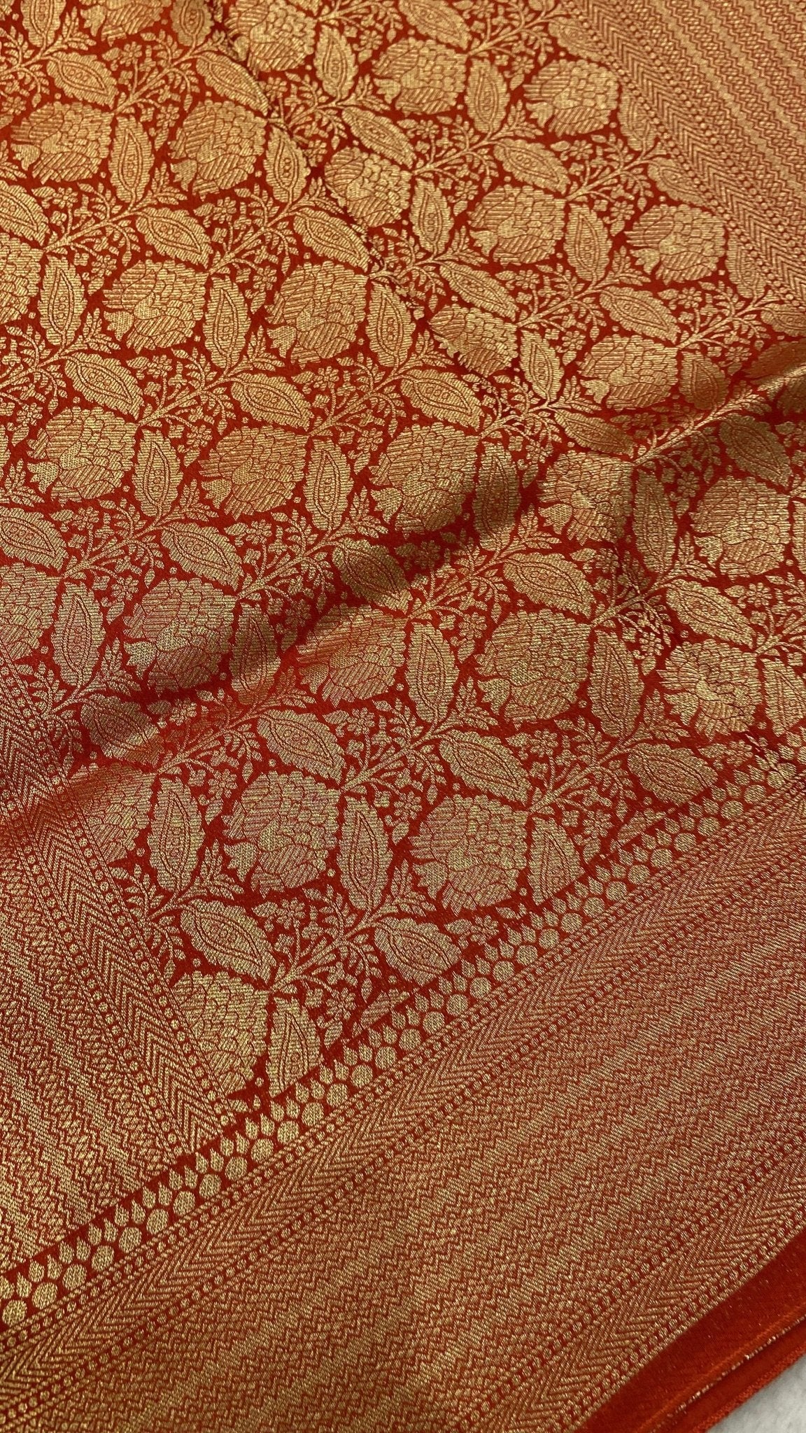 Premium Crepe Satin Silk Saree - Kanjeevaram Silk Mandir