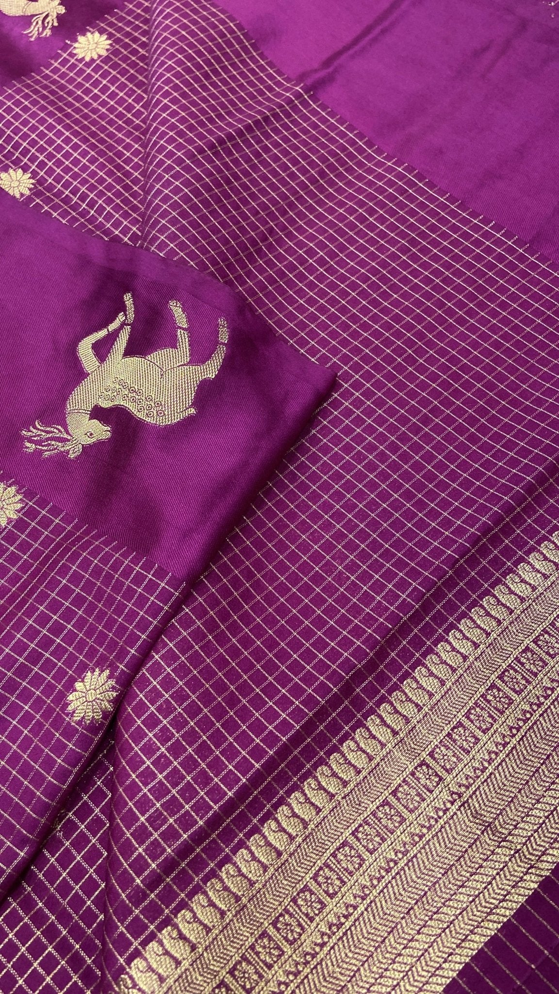 Premium Crepe Satin Silk Saree - Kanjeevaram Silk Mandir