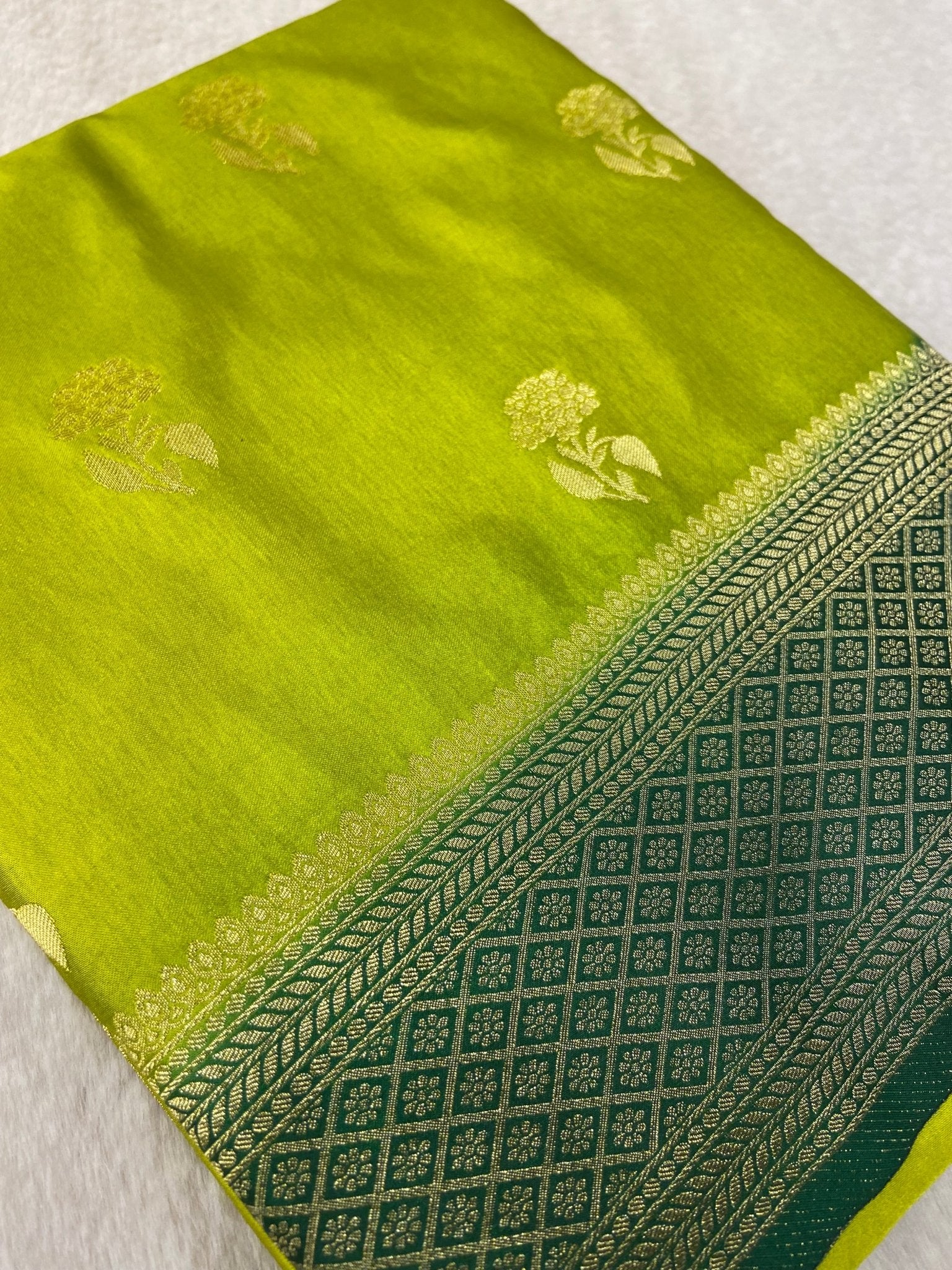 Premium crepe satin silk saree🌻 - Kanjeevaram Silk Mandir