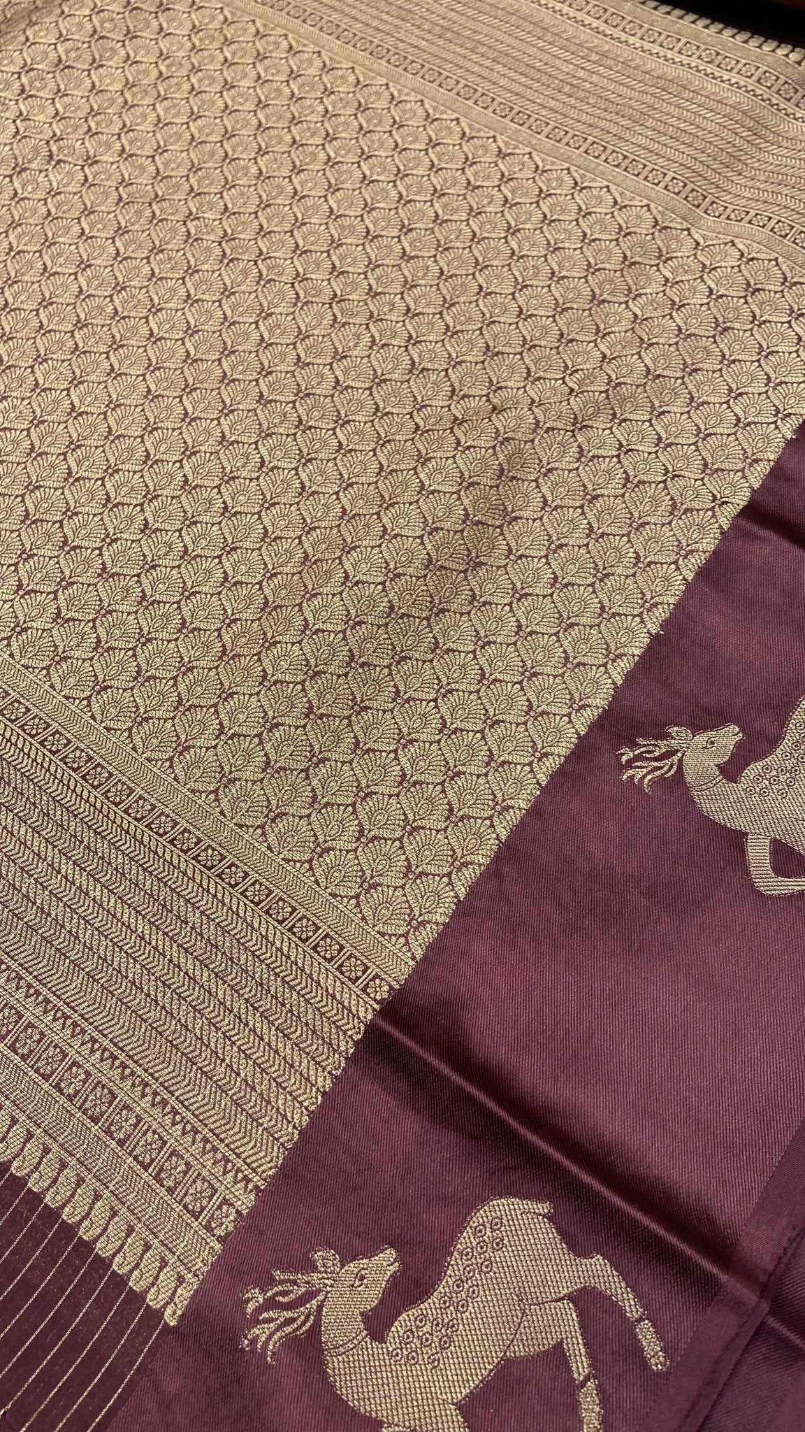 Premium Crepe Satin Silk Saree - Kanjeevaram Silk Mandir