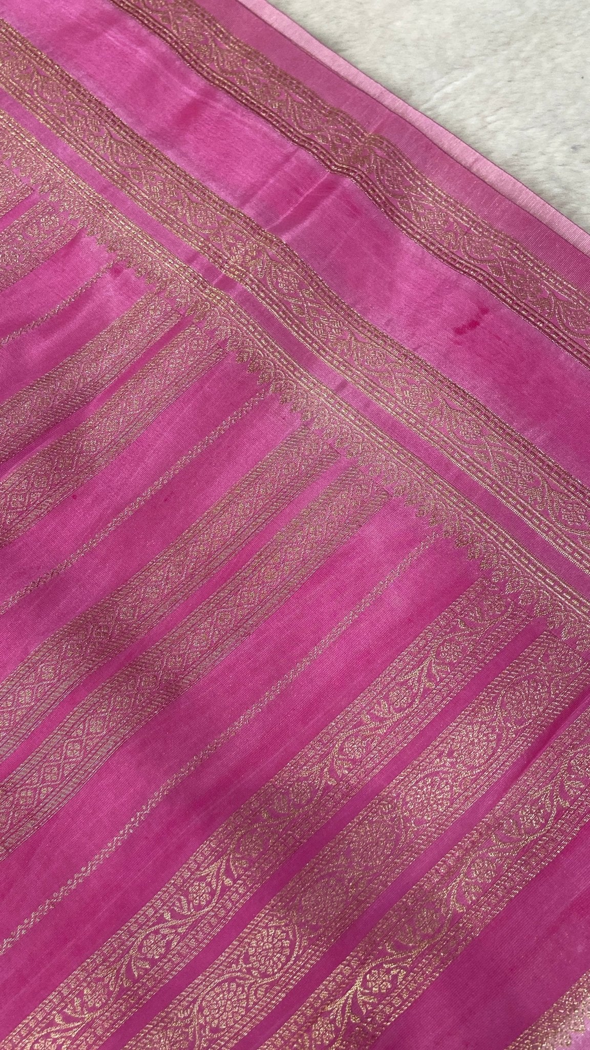 Premium crepe satin silk saree - Kanjeevaram Silk Mandir