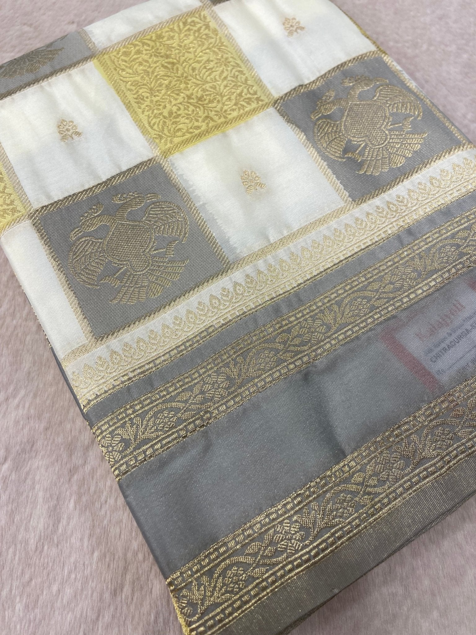 Premium crepe satin silk saree - Kanjeevaram Silk Mandir