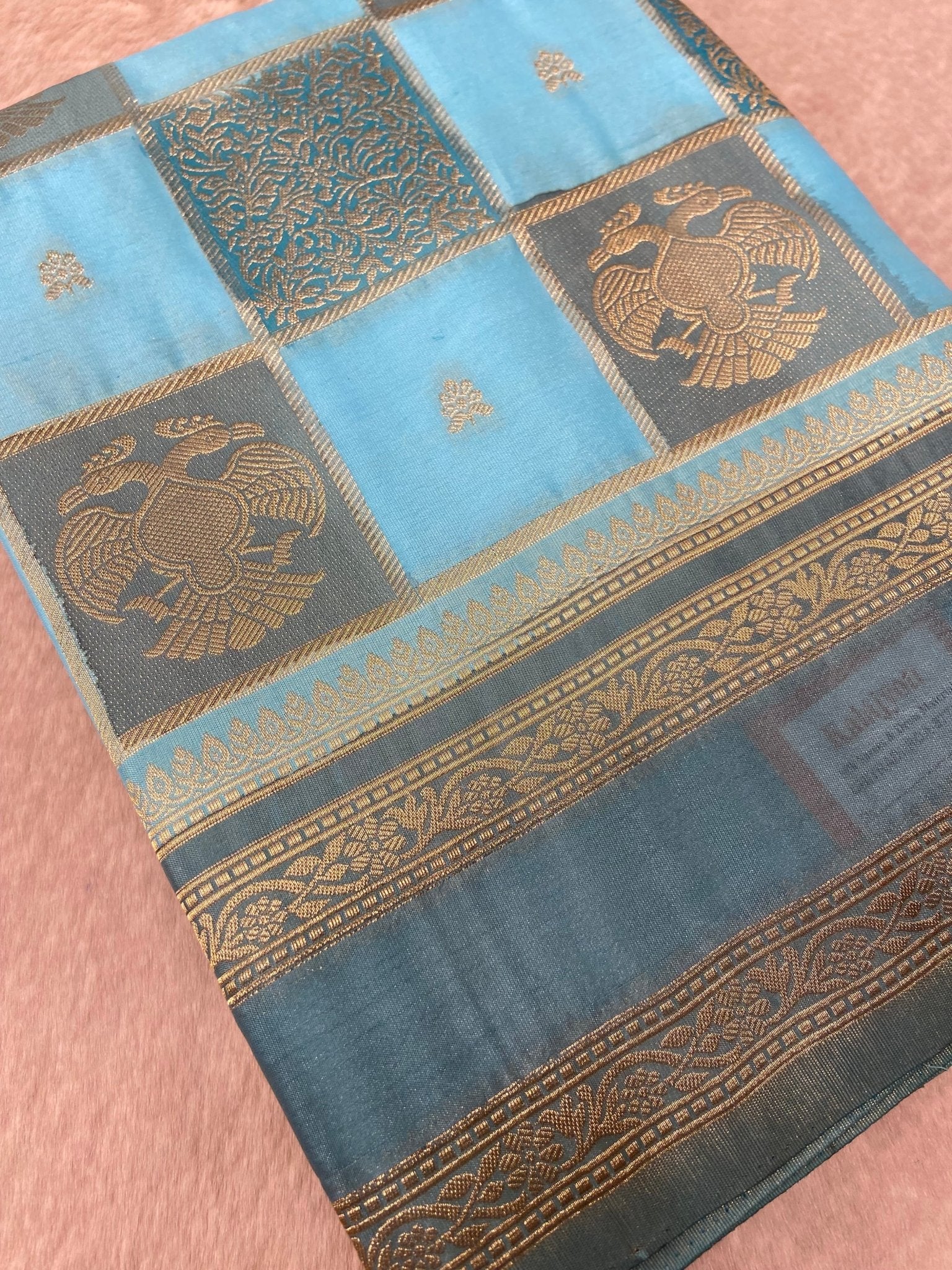 Premium crepe satin silk saree - Kanjeevaram Silk Mandir