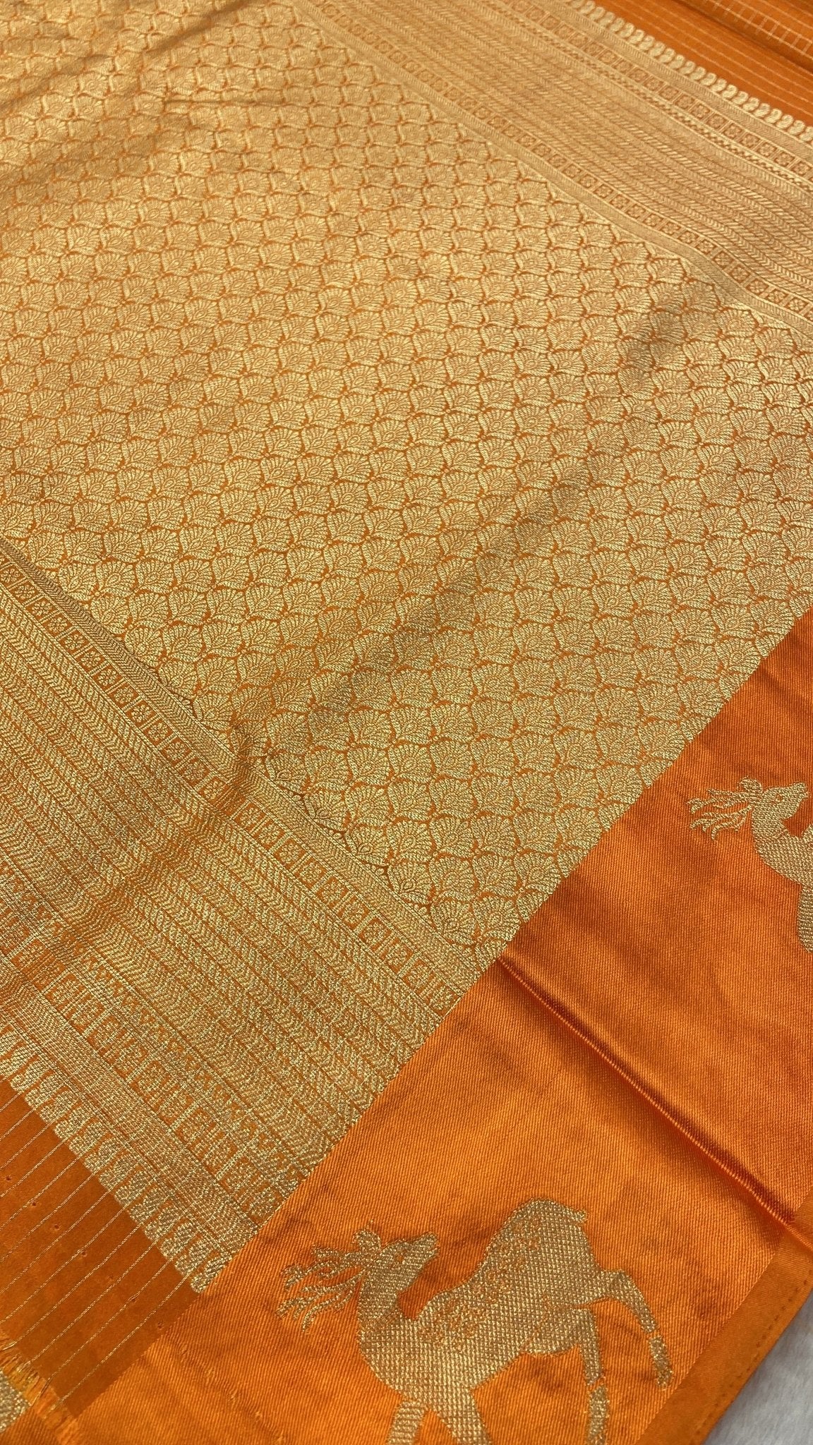 Premium Crepe Satin Silk Saree - Kanjeevaram Silk Mandir