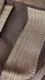 Premium Crepe Satin Silk Saree 🤎 - Kanjeevaram Silk Mandir