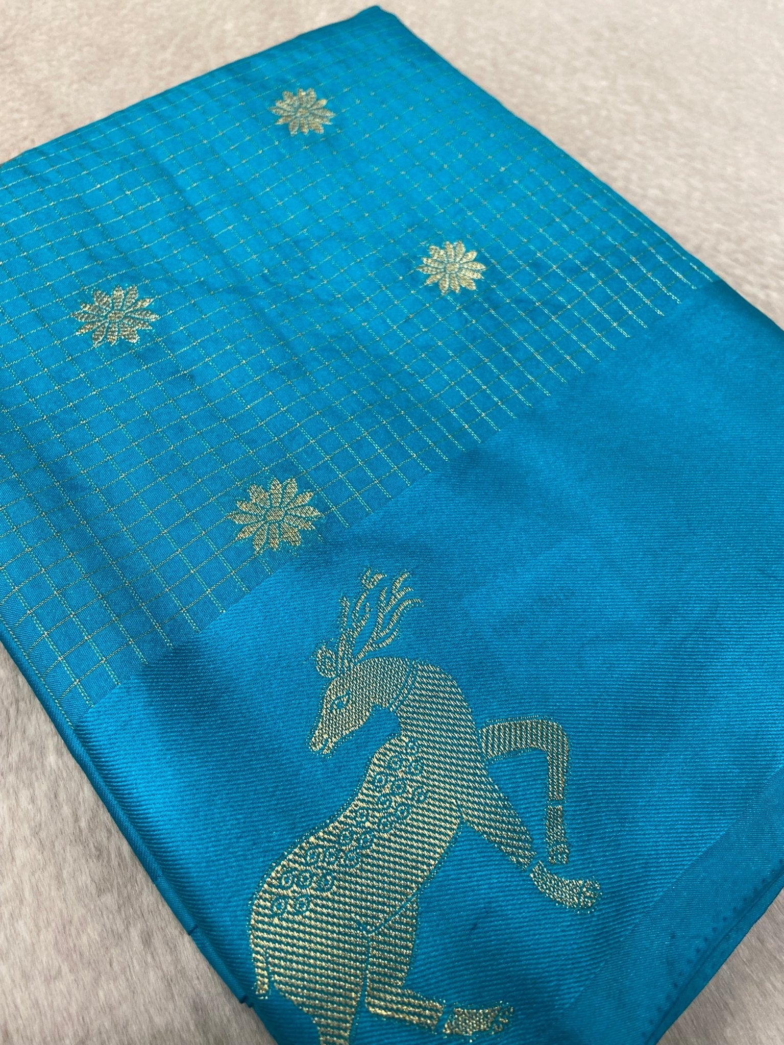 Premium Crepe Satin Silk Saree - Kanjeevaram Silk Mandir