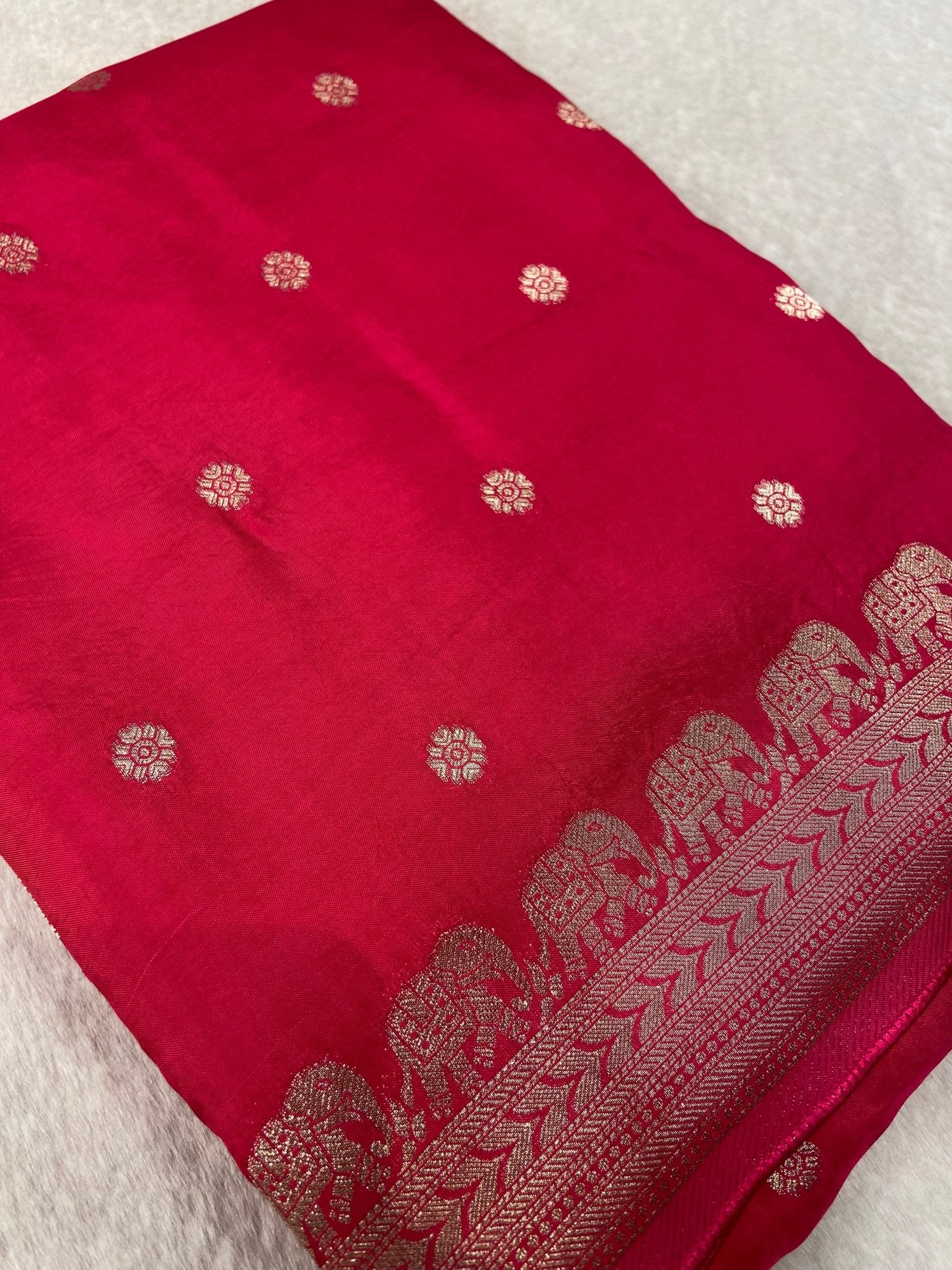 Premium Crepe Satin Silk Saree💗 - Kanjeevaram Silk Mandir
