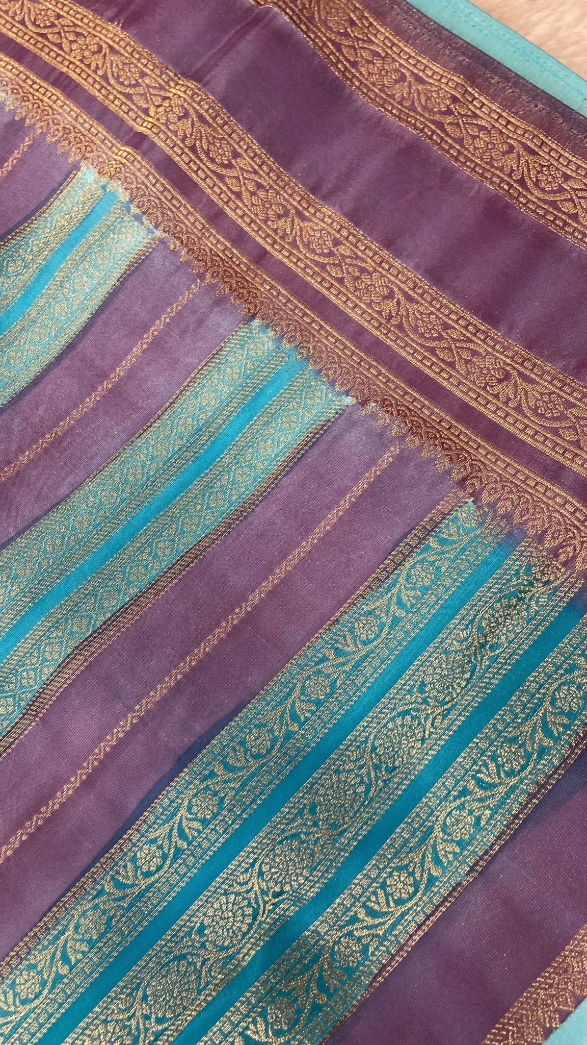 Premium crepe satin silk saree - Kanjeevaram Silk Mandir