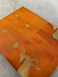 Premium Crepe Satin Silk Saree - Kanjeevaram Silk Mandir