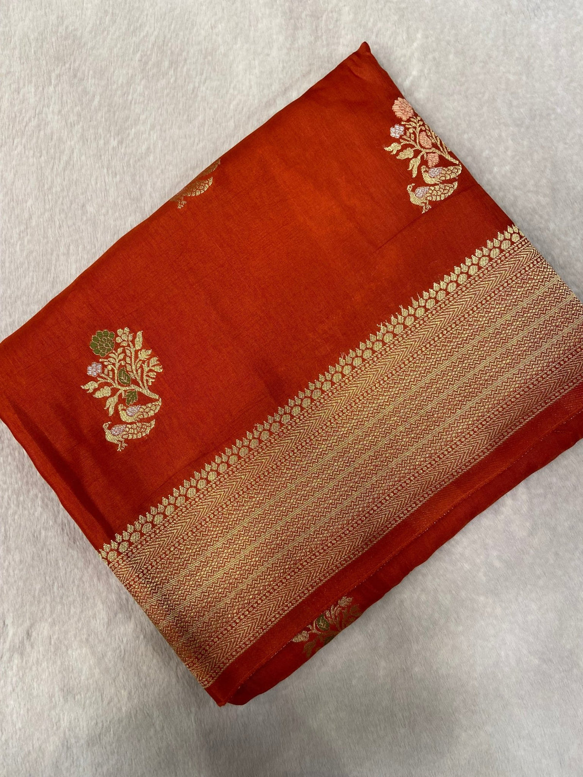 Premium Crepe Satin Silk Saree - Kanjeevaram Silk Mandir