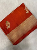 Premium Crepe Satin Silk Saree - Kanjeevaram Silk Mandir