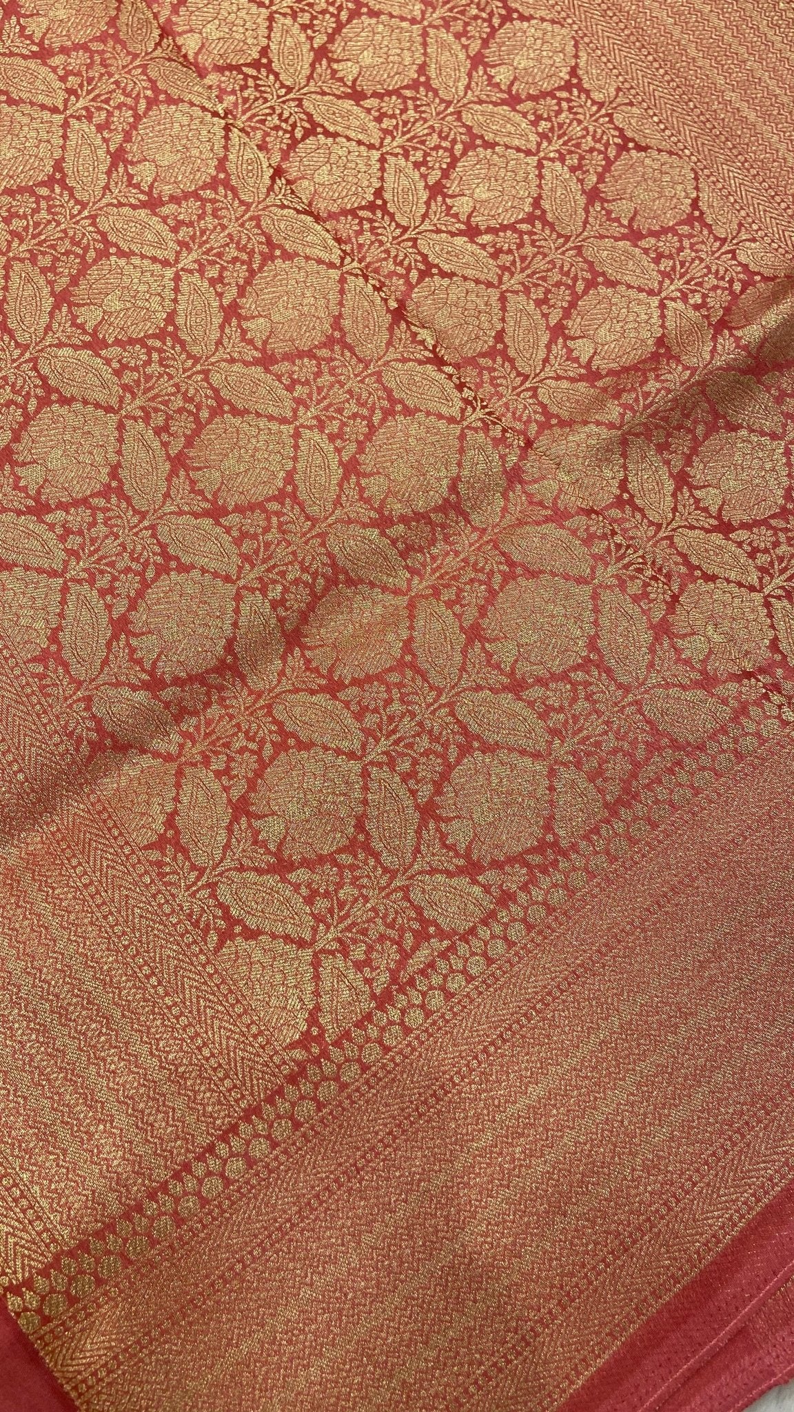 Premium Crepe Satin Silk Saree - Kanjeevaram Silk Mandir