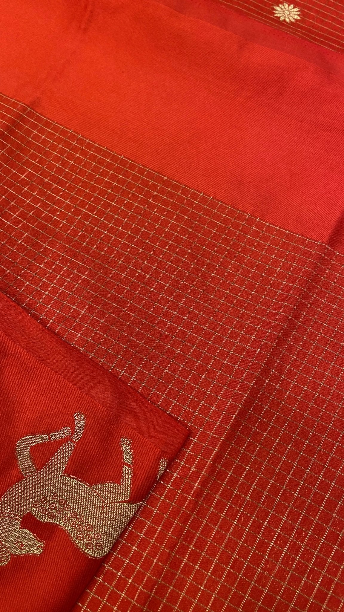Premium Crepe Satin Silk Saree - Kanjeevaram Silk Mandir