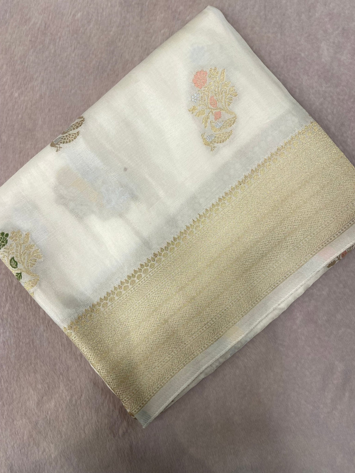 Premium Crepe Satin Silk Saree - Kanjeevaram Silk Mandir