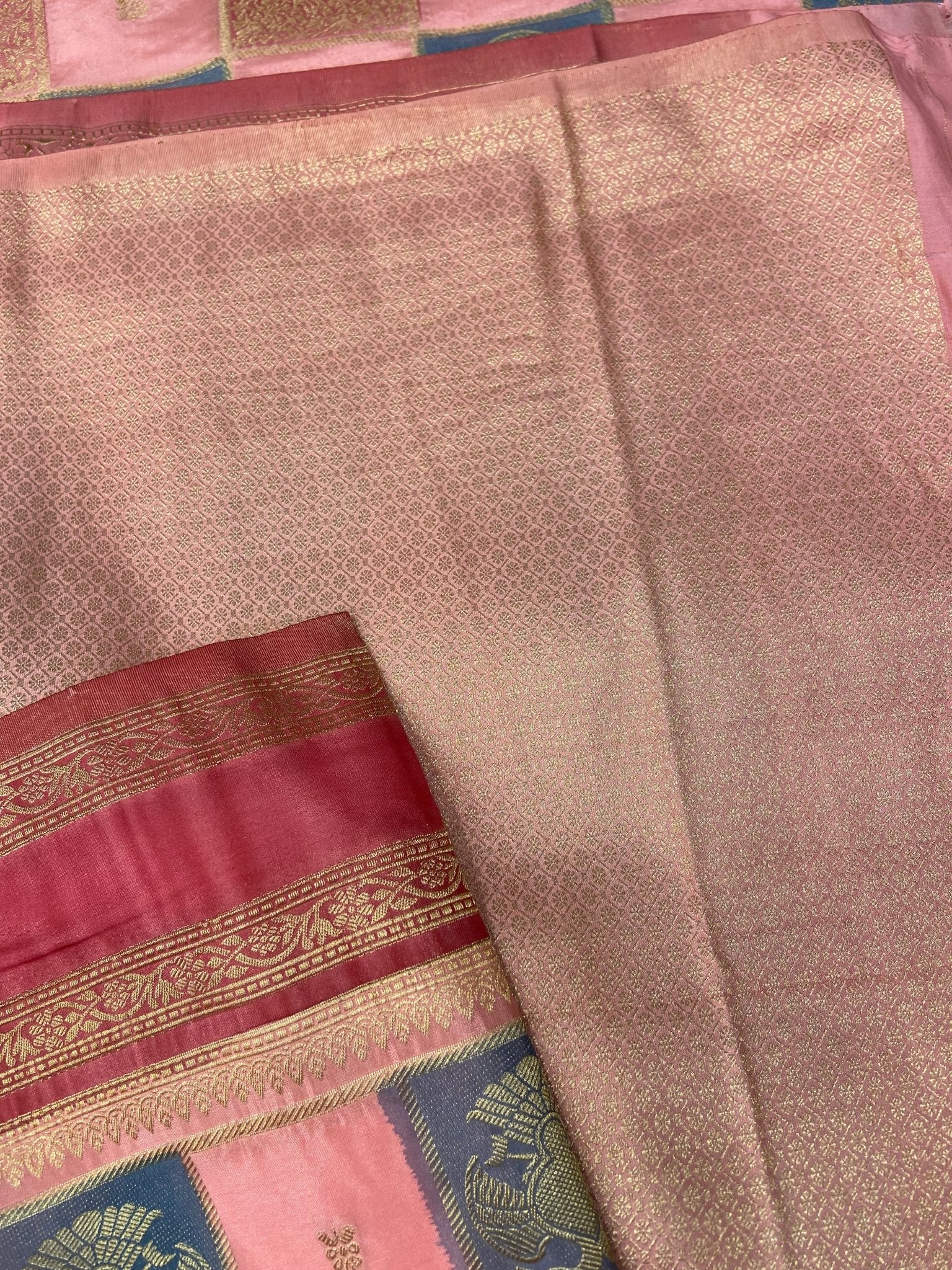 Premium crepe satin silk saree - Kanjeevaram Silk Mandir