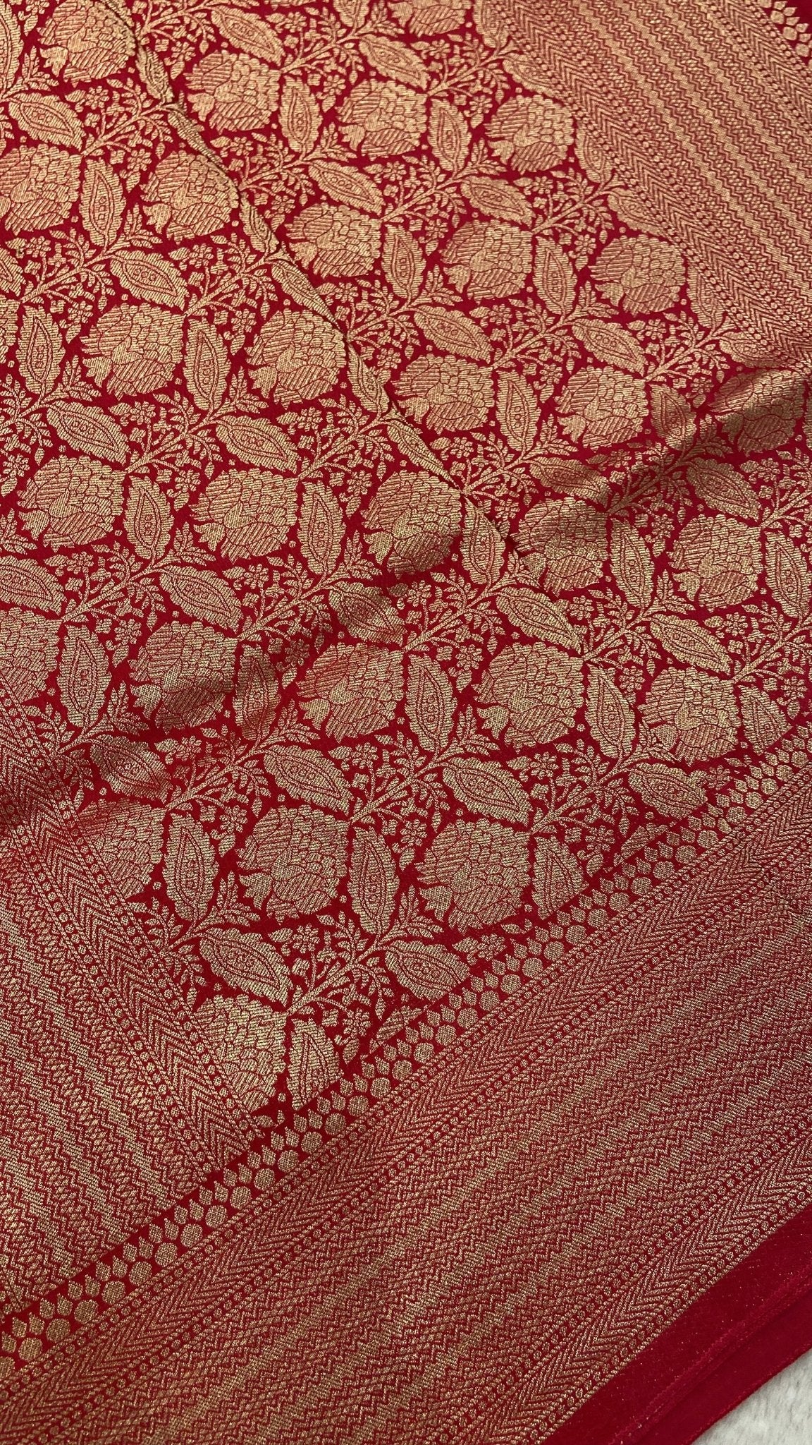 Premium Crepe Satin Silk Saree❤️ - Kanjeevaram Silk Mandir