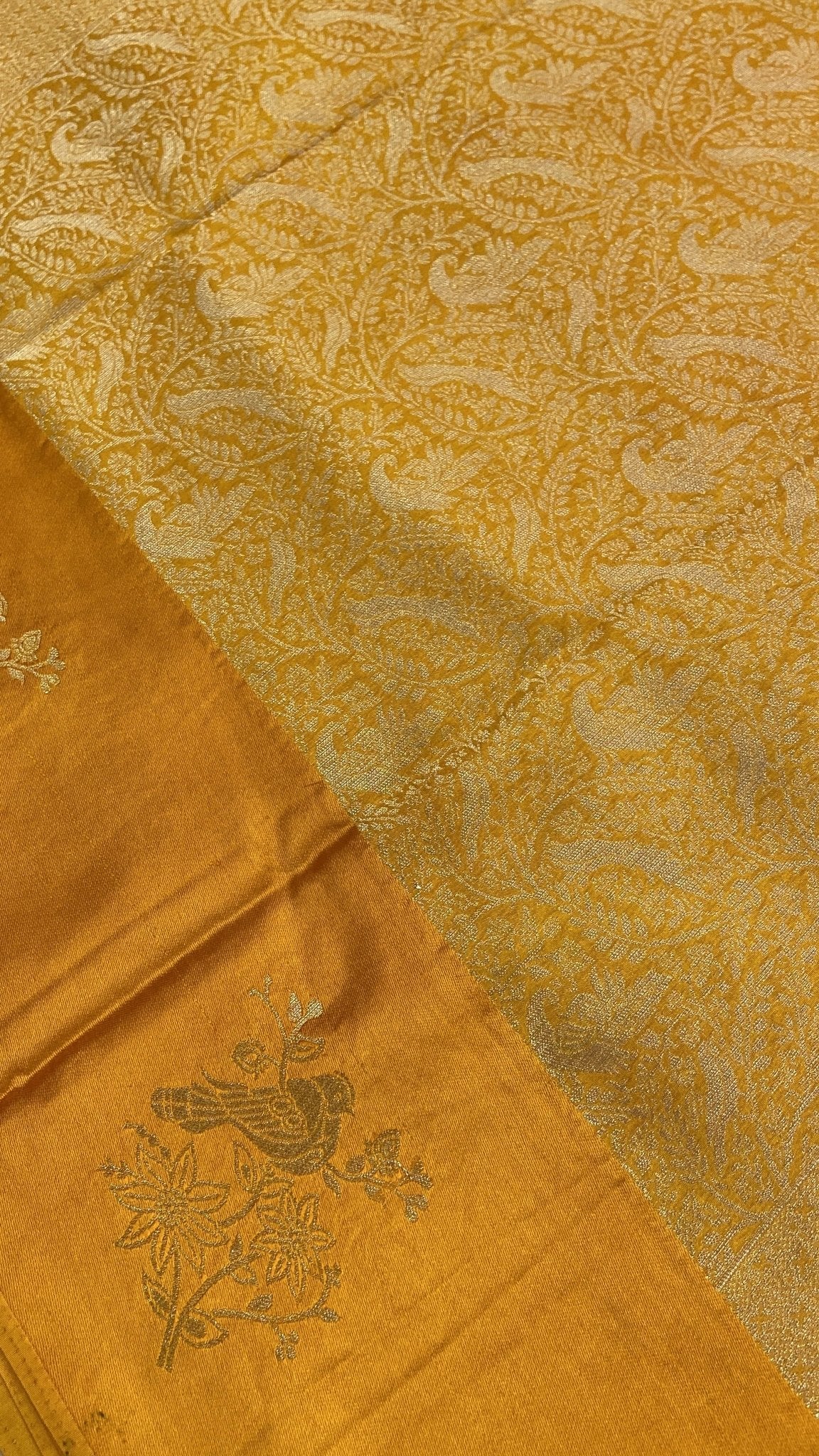 Premium crepe satin silk saree - Kanjeevaram Silk Mandir