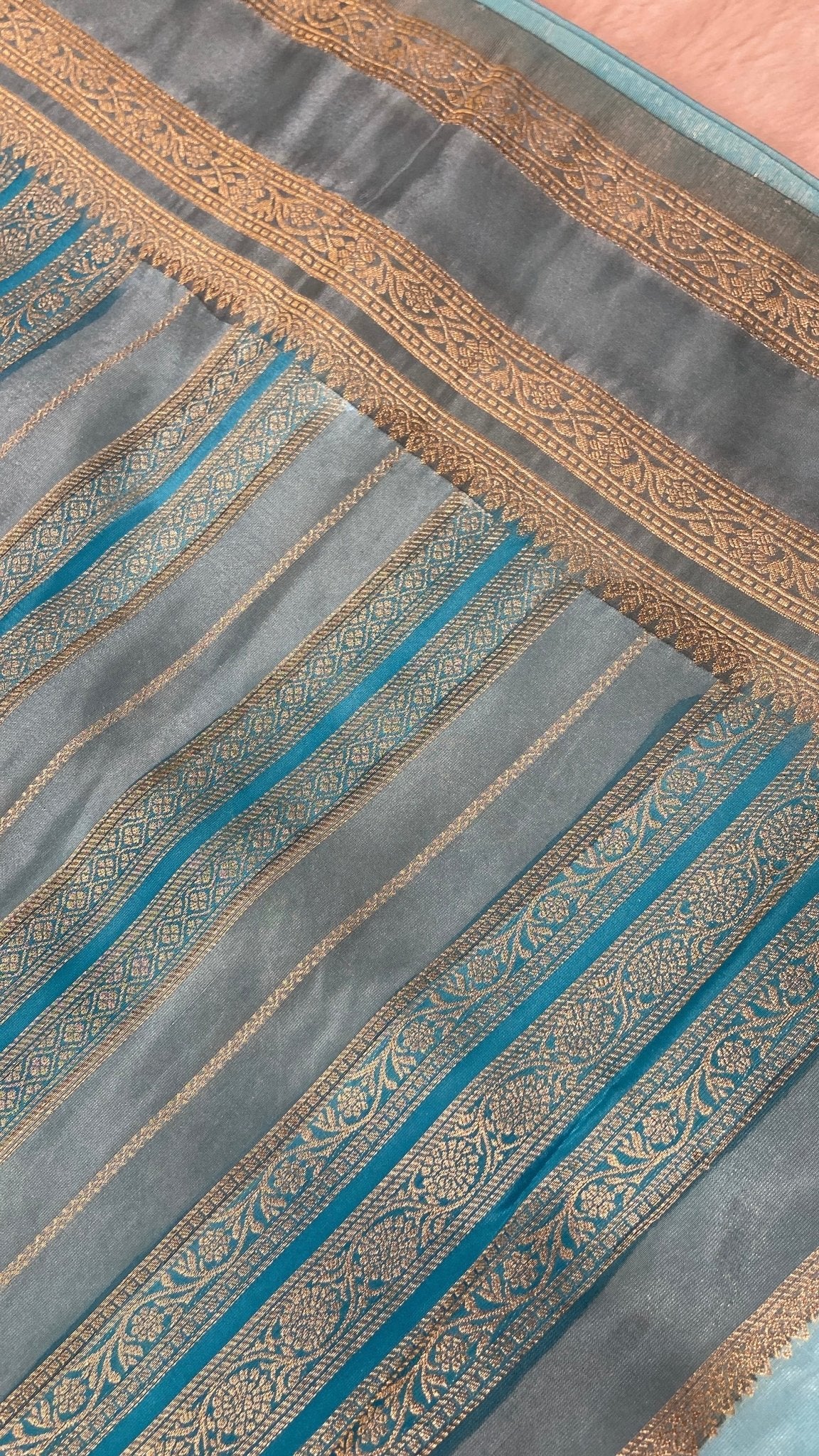 Premium crepe satin silk saree - Kanjeevaram Silk Mandir