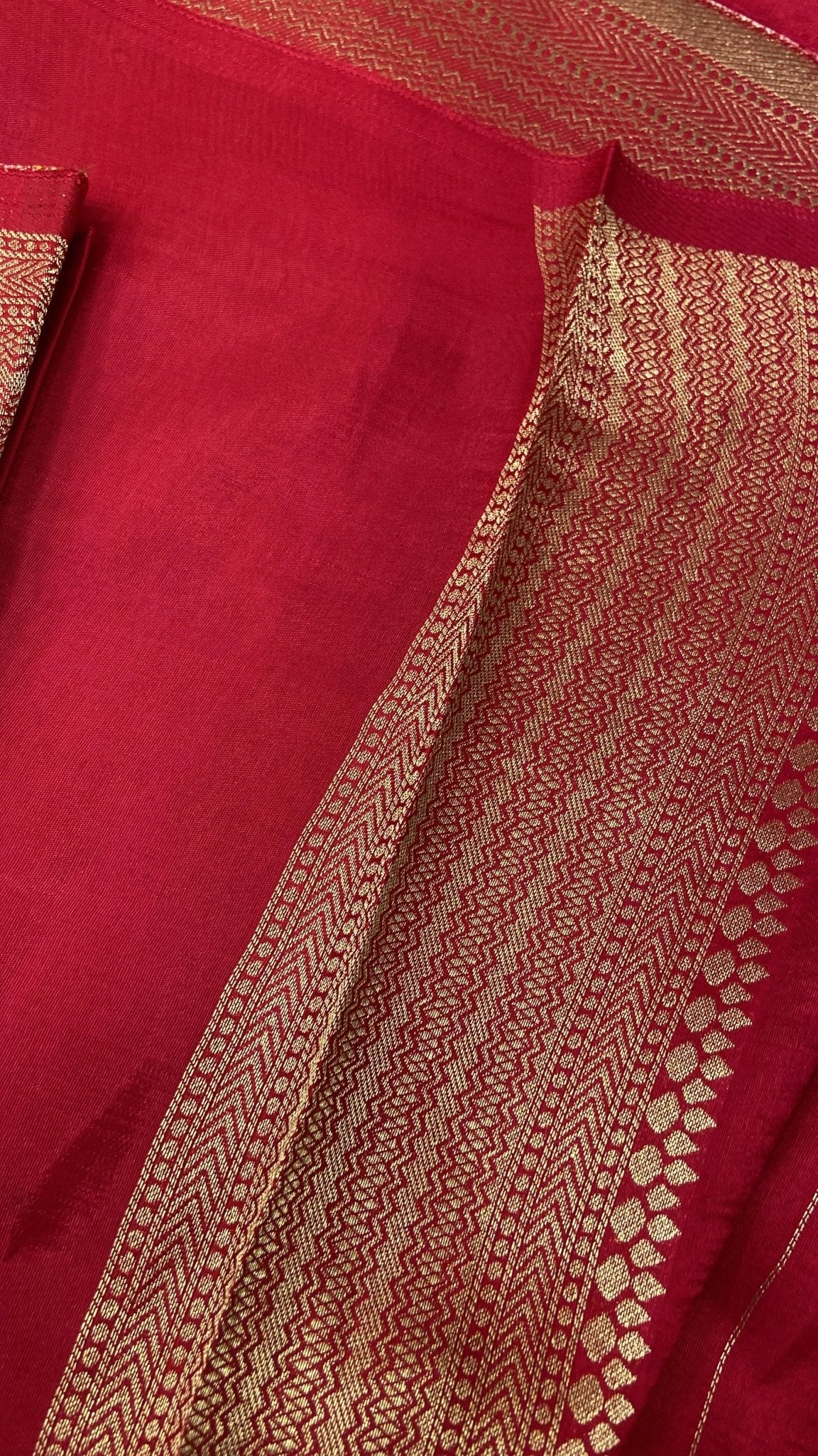 Premium Crepe Satin Silk Saree❤️ - Kanjeevaram Silk Mandir