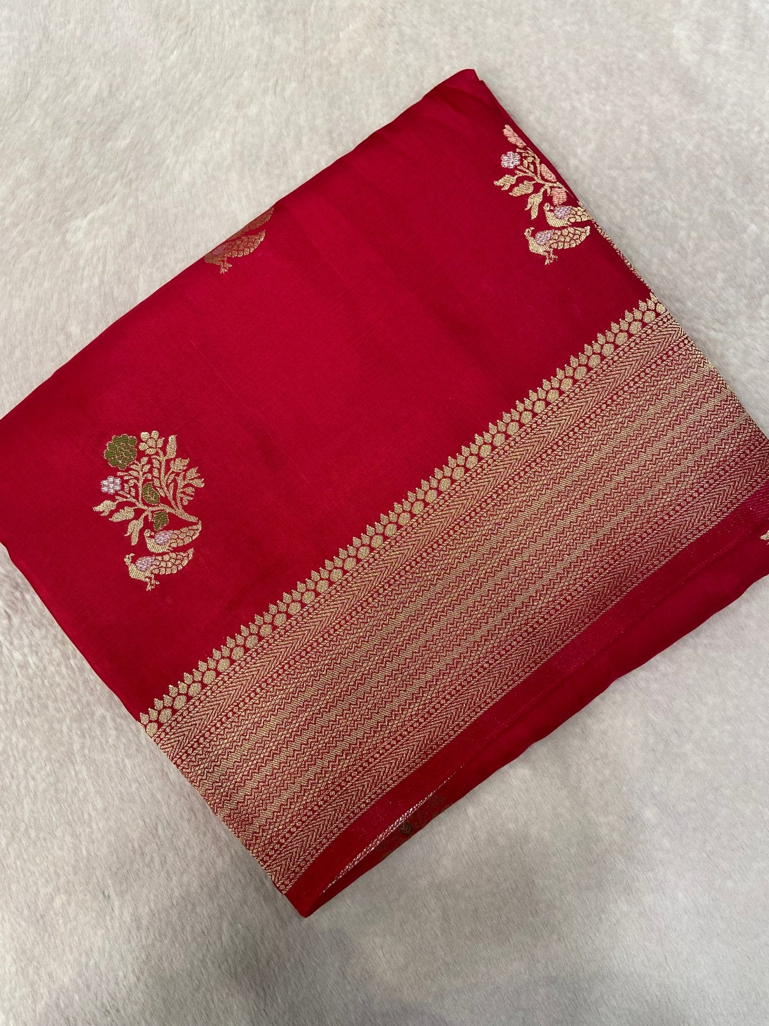 Premium Crepe Satin Silk Saree❤️ - Kanjeevaram Silk Mandir